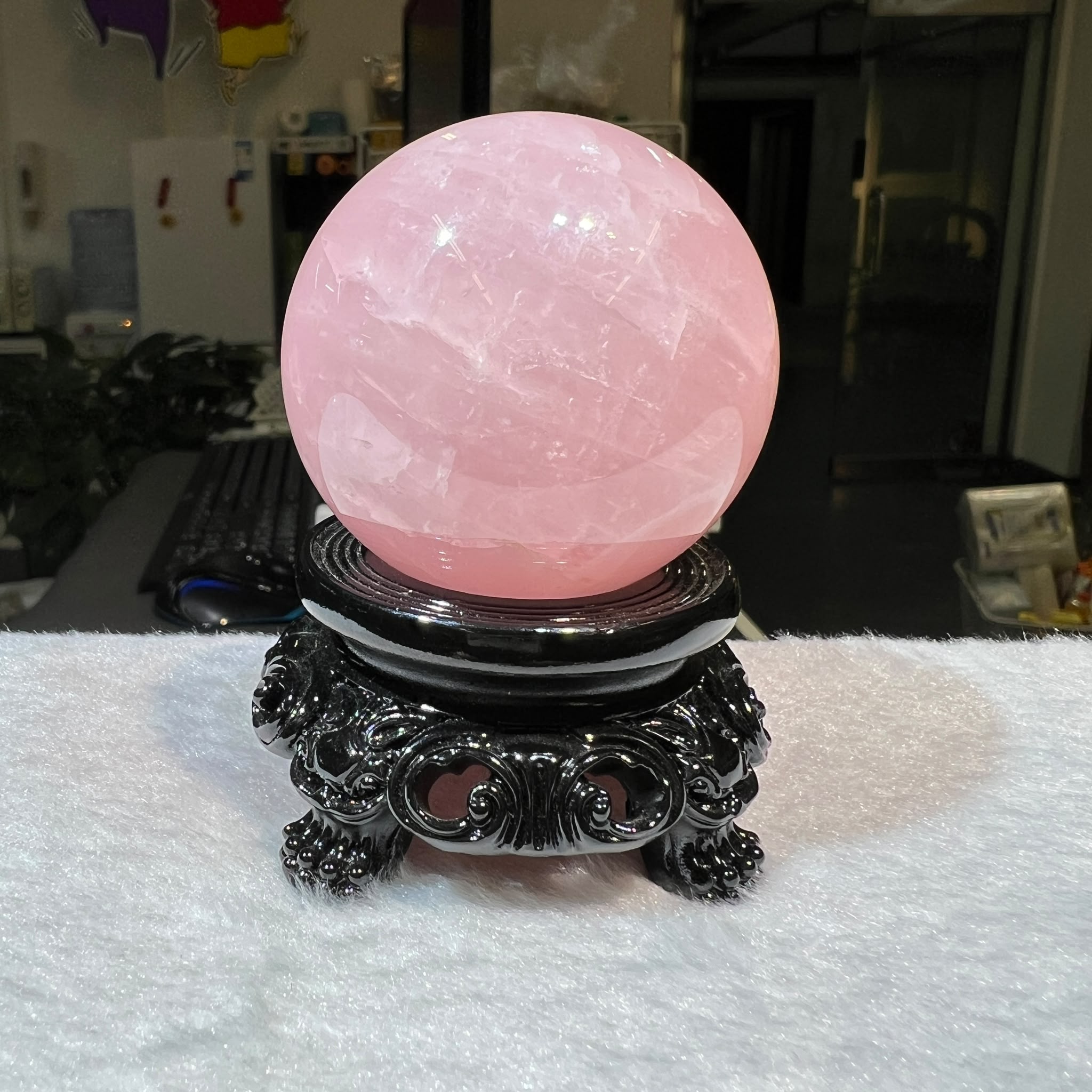 粉晶球 5.2cm+/- (不連座)#CA0063