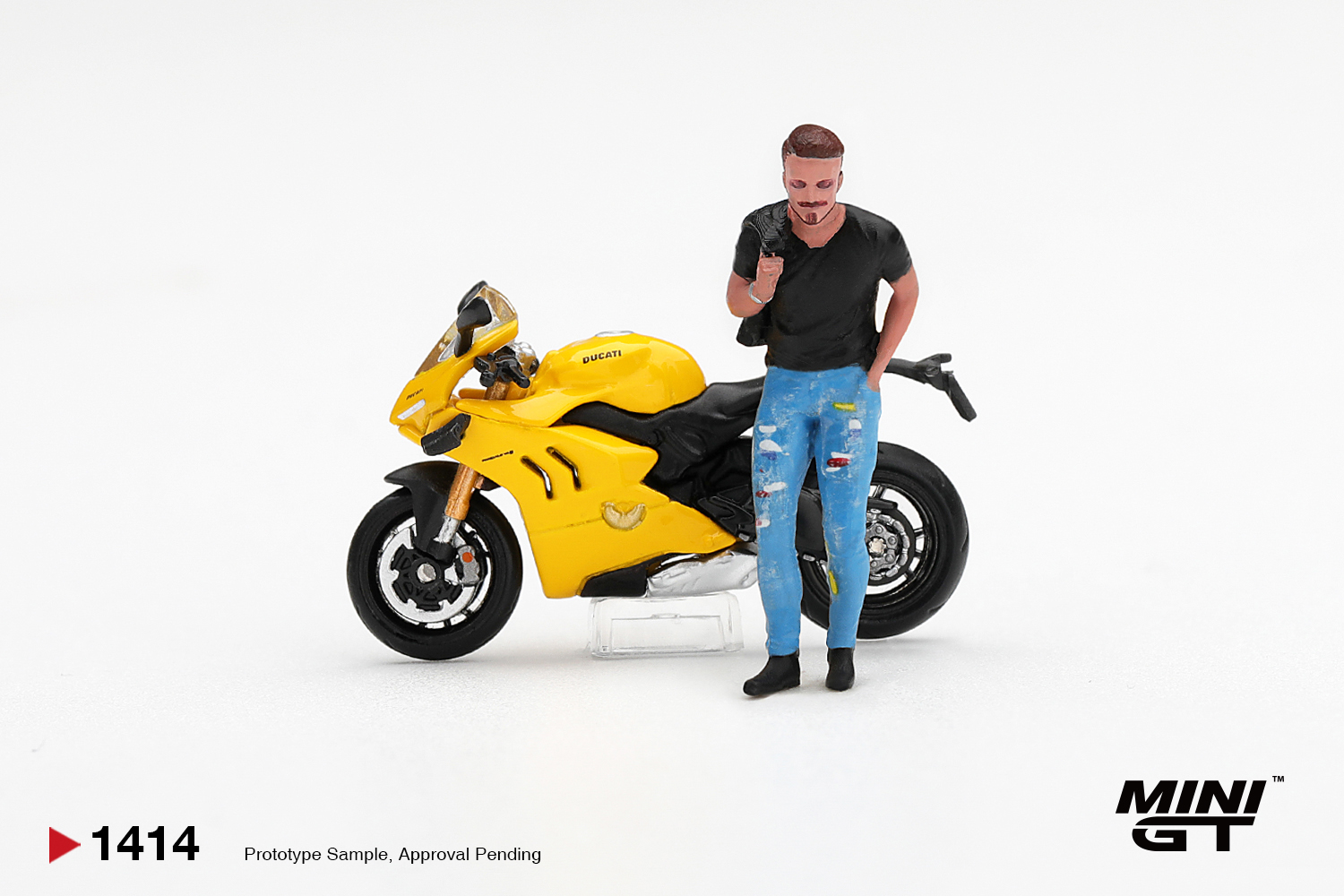 【預訂】 Pre Order MINI GT 1414 1/64 Ducati Panigale V4 S Giallo w/ figure｜ MINIGT Pre Order Price: HK$107