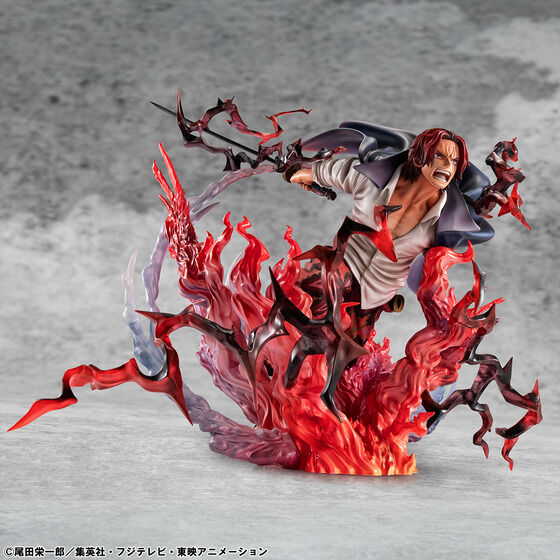 (預訂訂金 $900) (總價 $1814) (魂限) MegaHouse Portrait.Of.Pirates One Piece “SA-MAXIMUM”  Redhaired Shanks POP 海賊王 紅髮海賊團 大頭 紅髮 撒古斯 "神避" (行版)