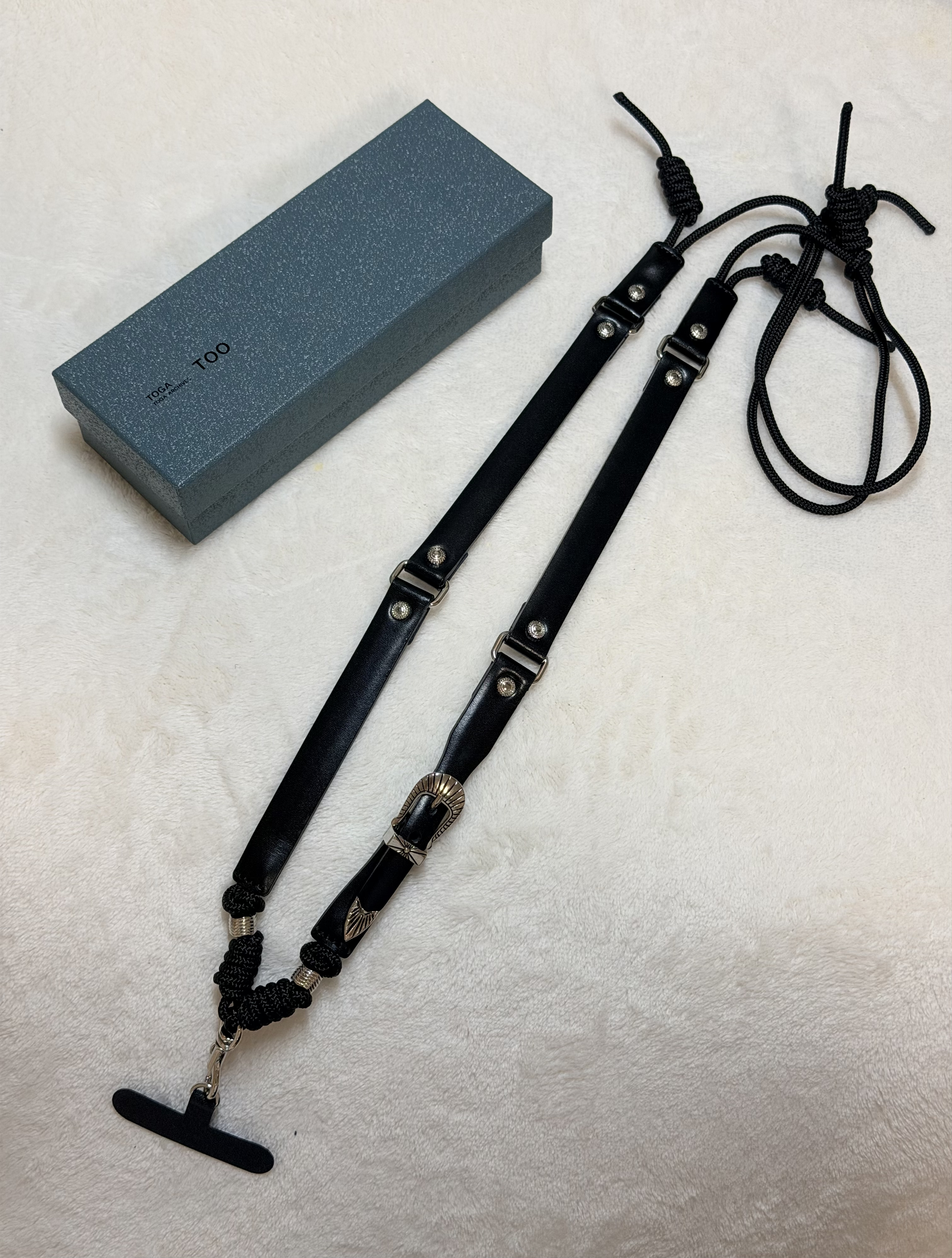 日本製 Toga 斜孭電話繩 (黑色)