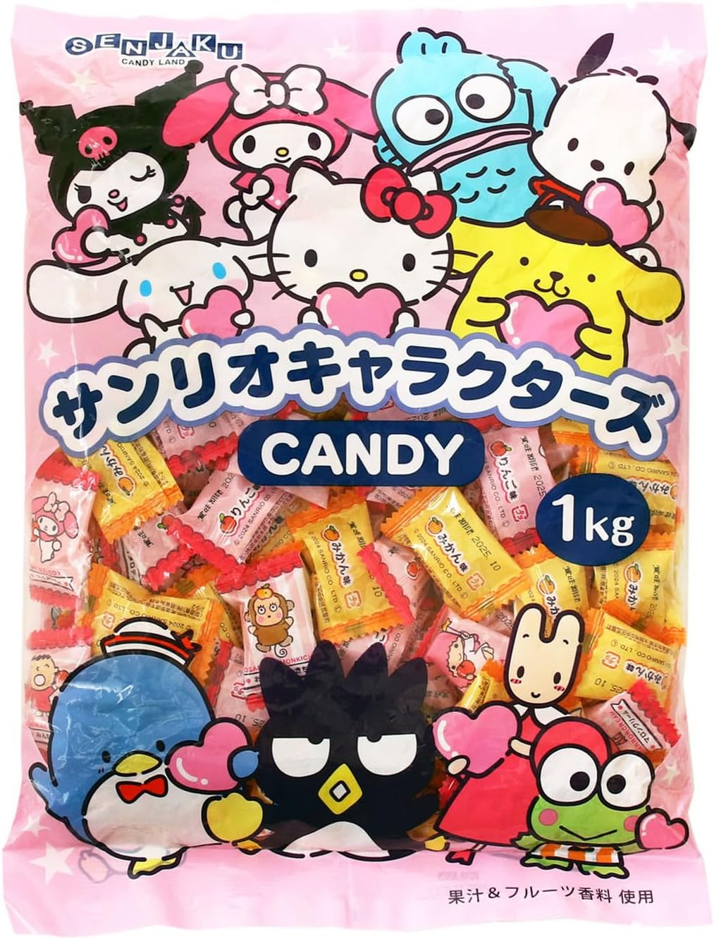 🆕【⭐訂購⭐】 🇯🇵日本直送 🌀#日本製 #SanrioCharacters 水果糖(1kg)🌀[ELCD-0140][260416]