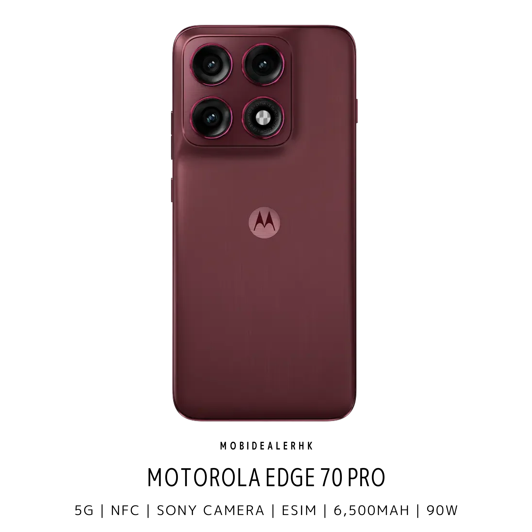 Motorola Edge 70 Pro | 5G | 智能手機 | 6500mAh 矽碳大電池 | Sony LYTIA 710 旗艦夜拍鏡頭 | IP68/IP69 雙防護