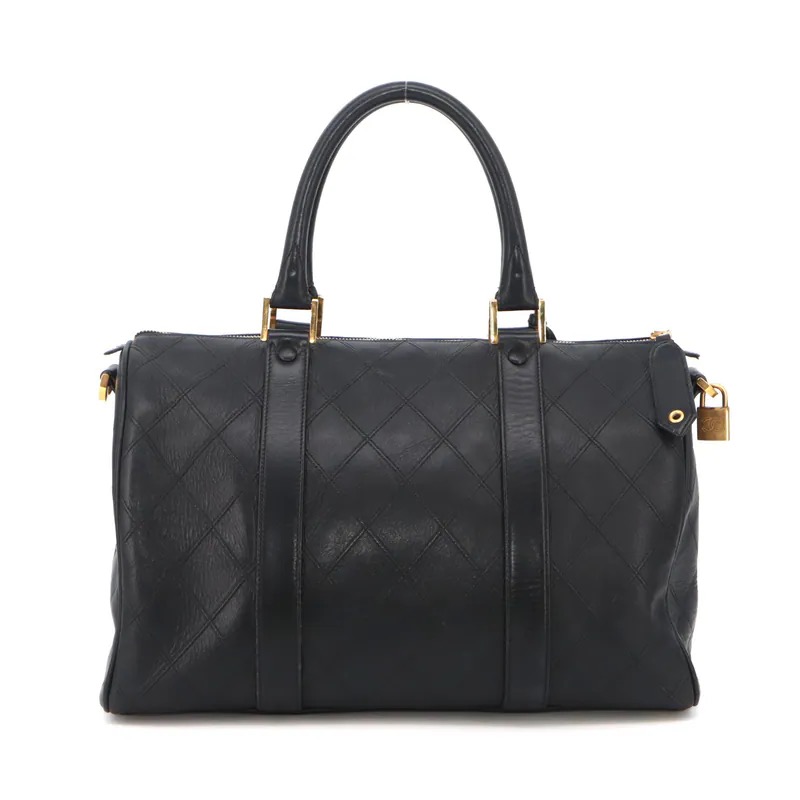 Chanel Bicolore Lambskin Boston Bag