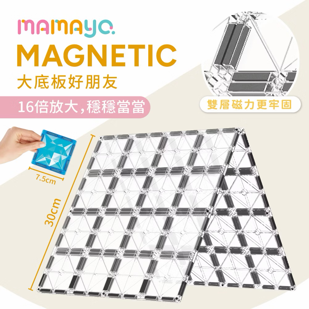 Mamayo磁力片-大底板好朋友(2pcs) Jumbo Base Plate Set
