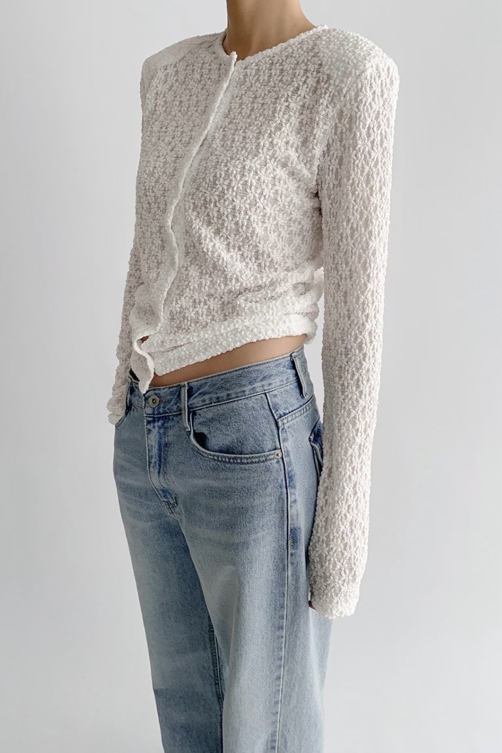 Elegant lace cardi / top