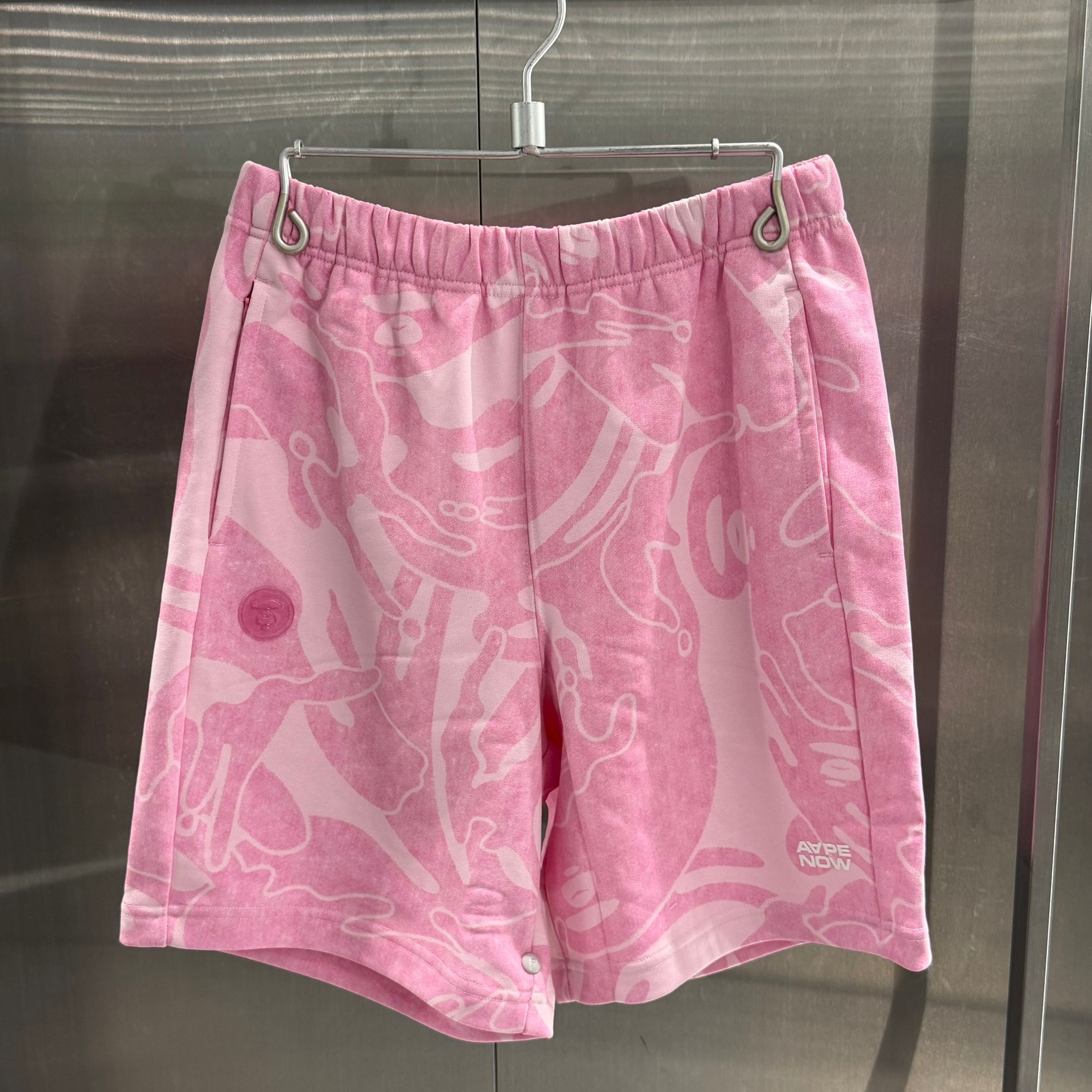 AAPE AAPENOW camo sweat shorts (C684)