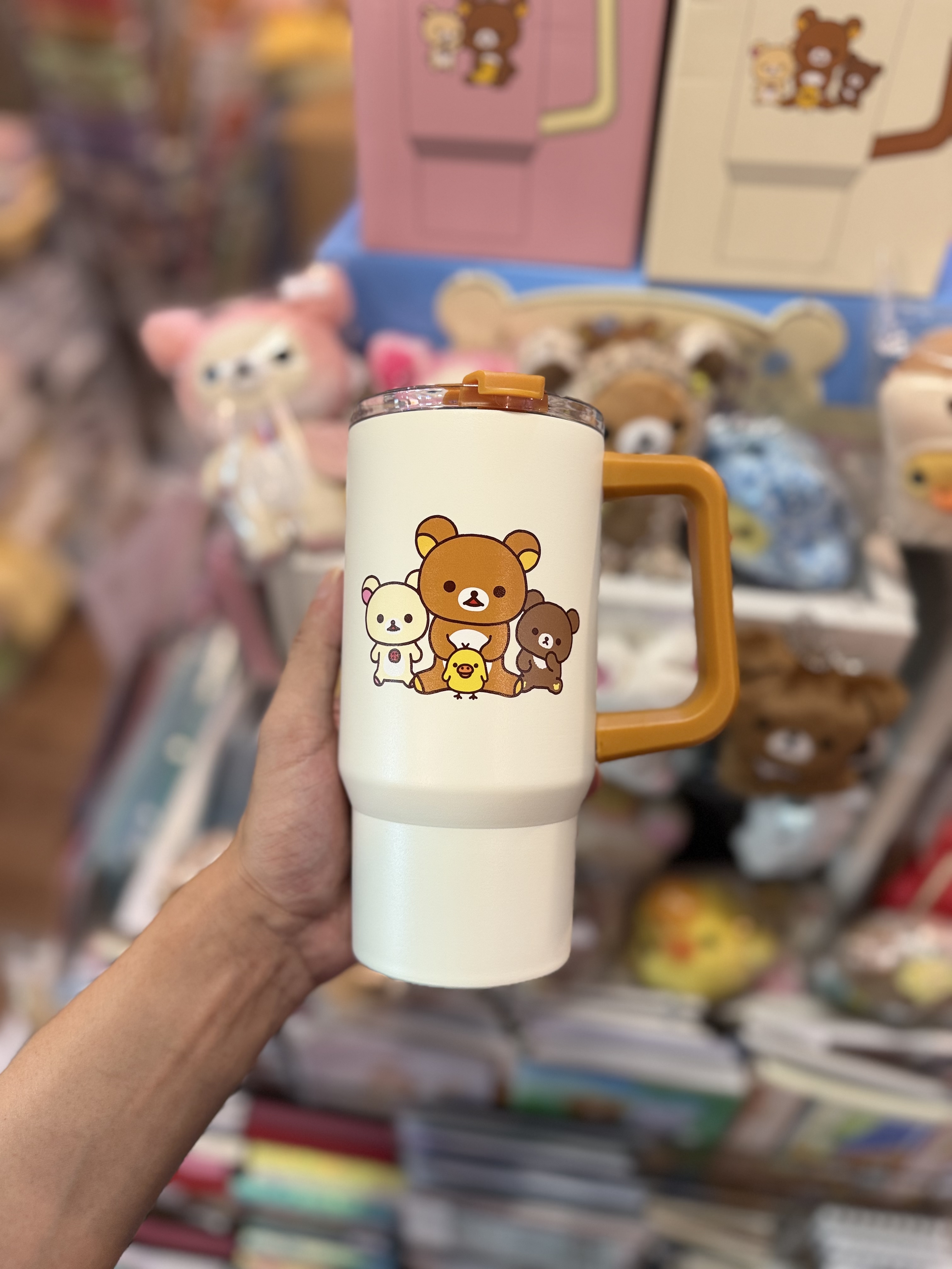 《現貨》全新韓國限定 Rilakkuma連蓋保溫杯 600ml