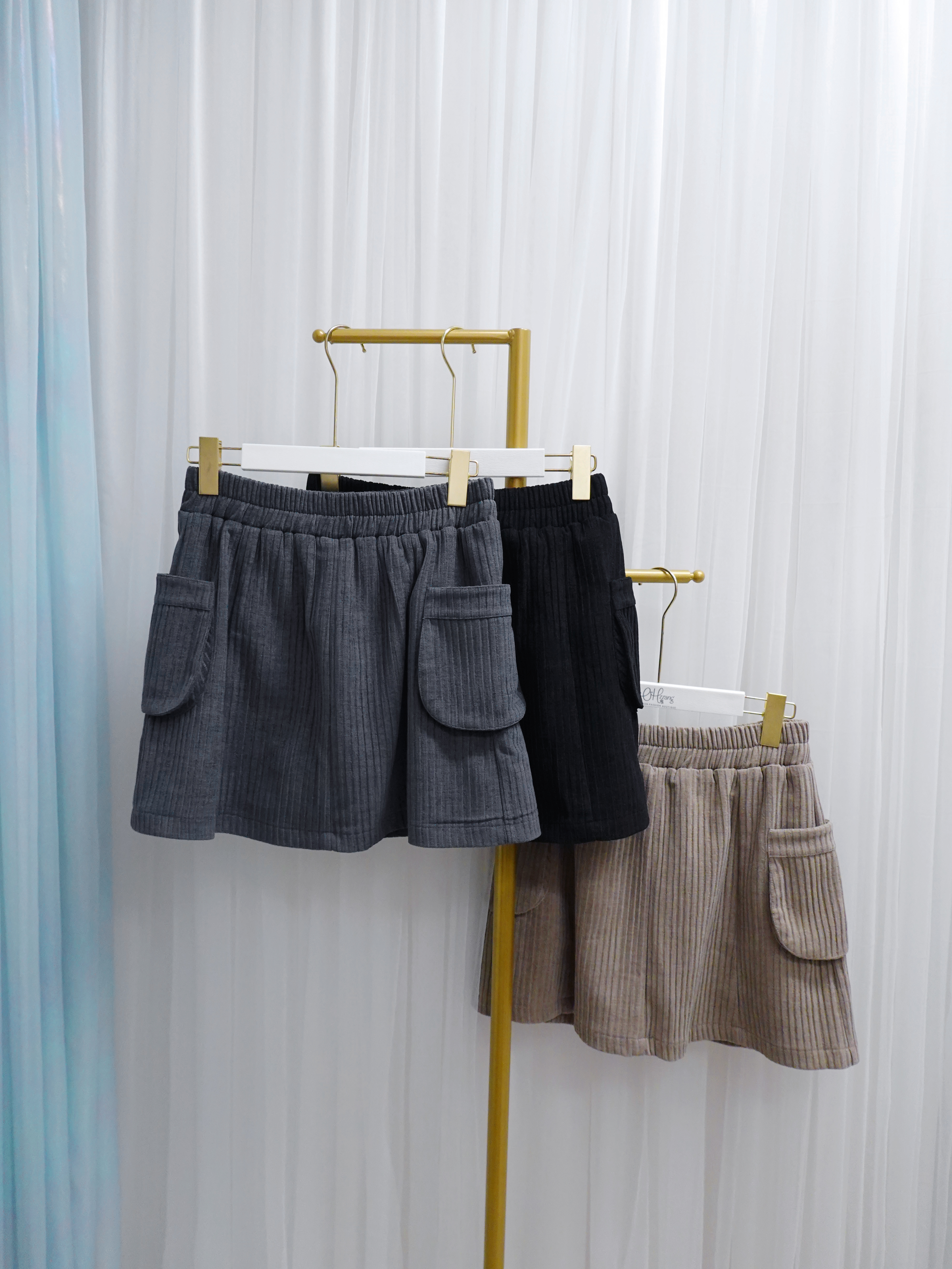 BOT17_12A 側袋工裝燈芯絨SK (3色)