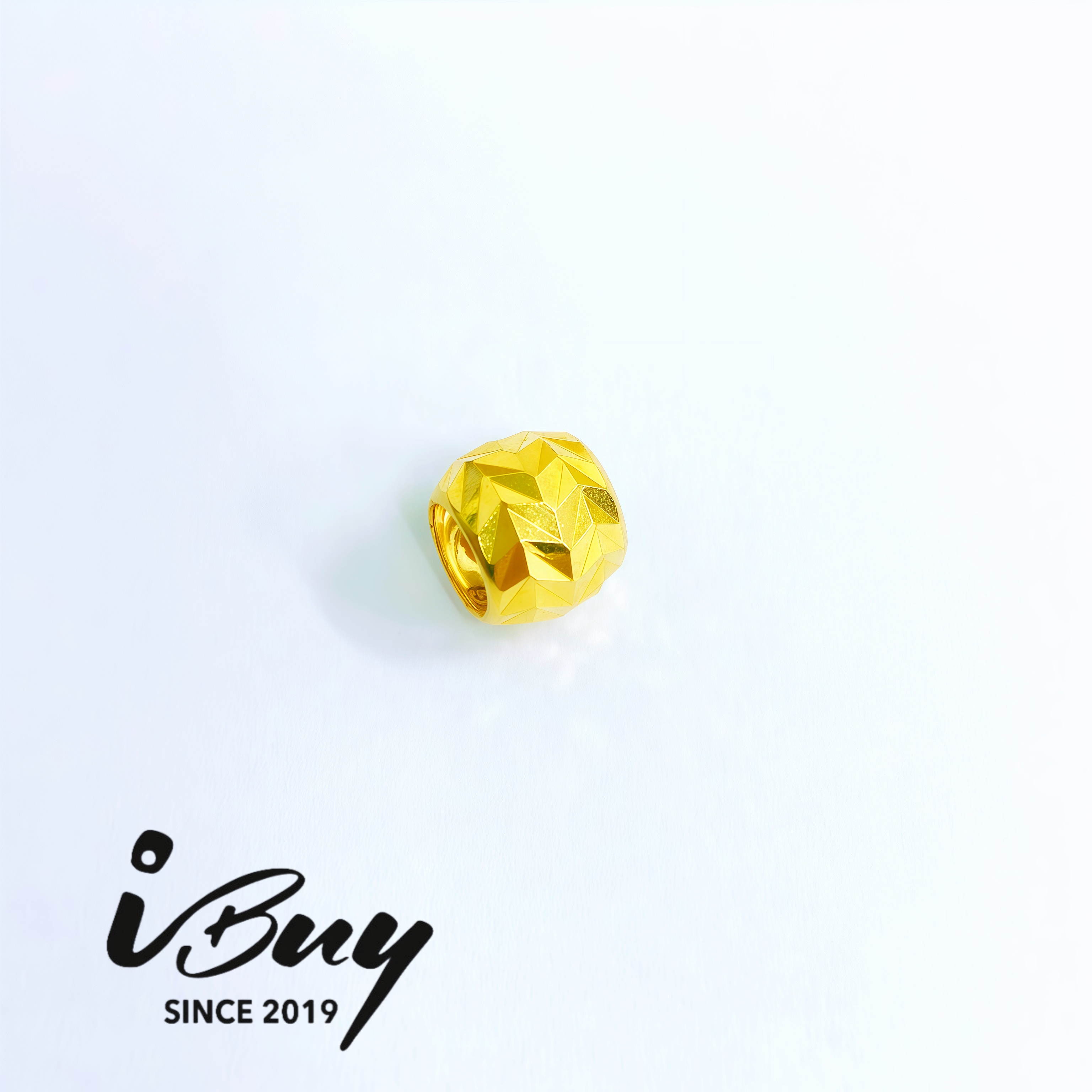 916 GOLD ENGRAVE BEAD 916 金 篆刻珠串咀