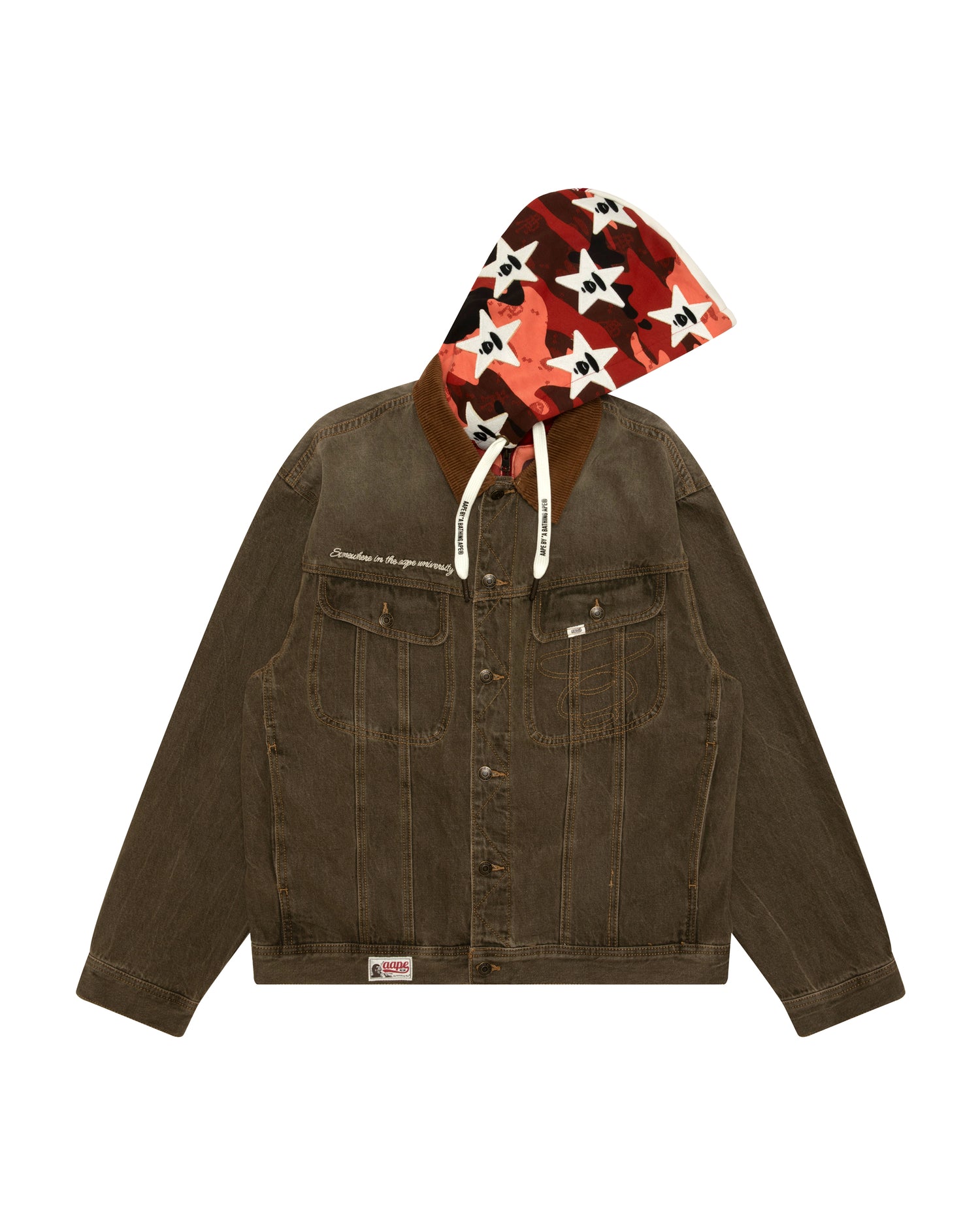 AAPE AAPEUNVS Denim Jacket With Hood (7814XAR)