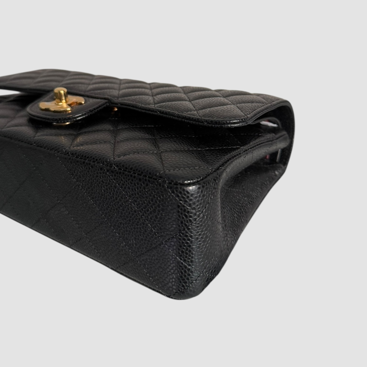 Chanel Caviar CF25 荔枝皮金扣