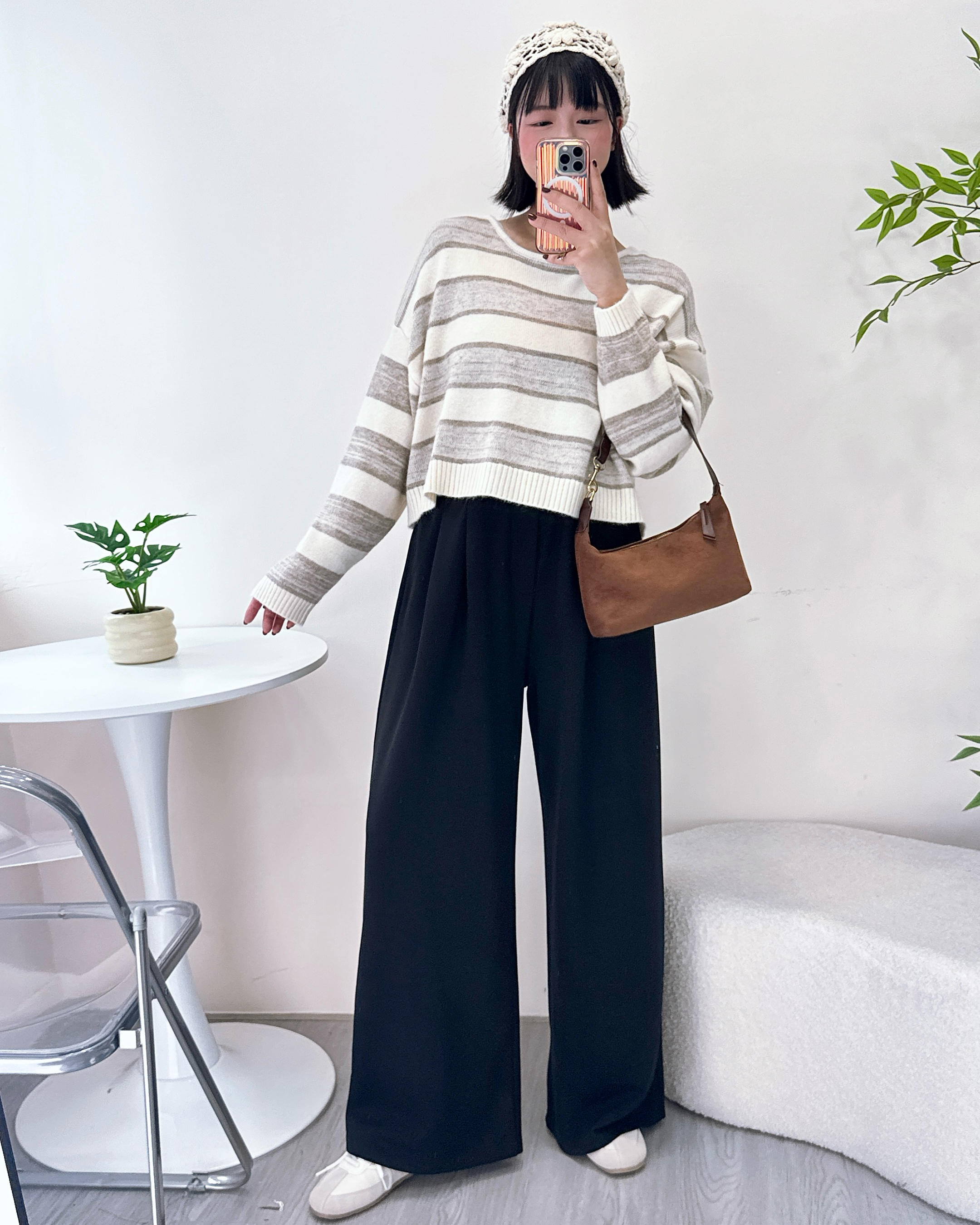 滑嘟嘟免燙垂感休閒闊褲 3色