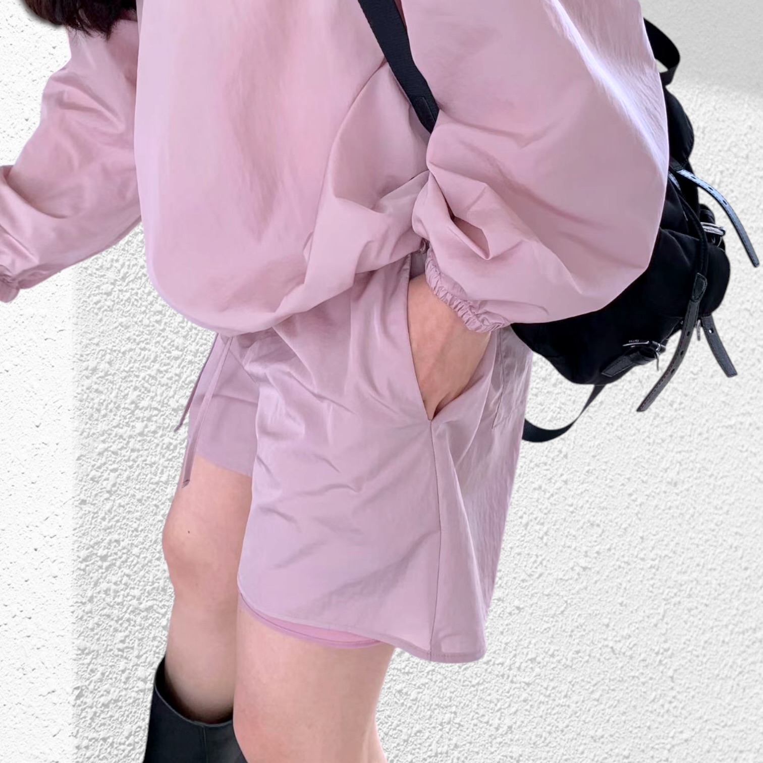 221172風褸料短褲