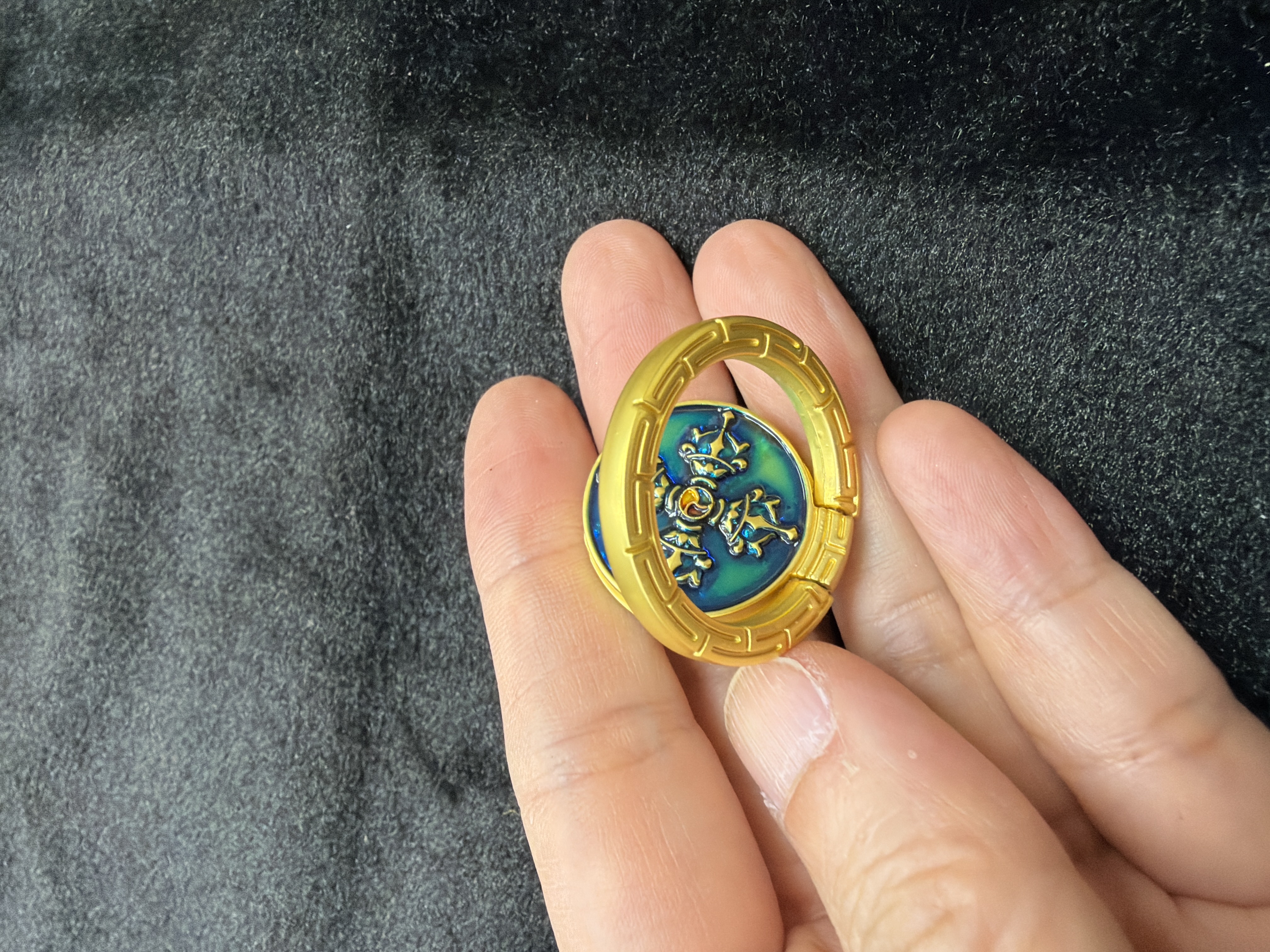 十字金剛（藍）手機支架指環扣