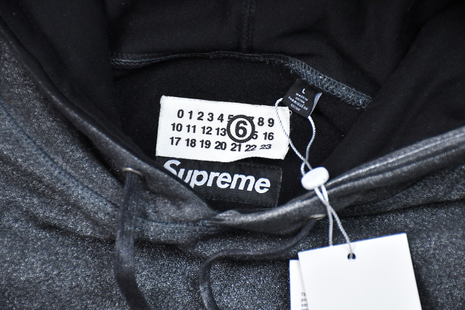 Supreme MM6 Maison Margiela Foil Box Logo Hooded Sweatshirt