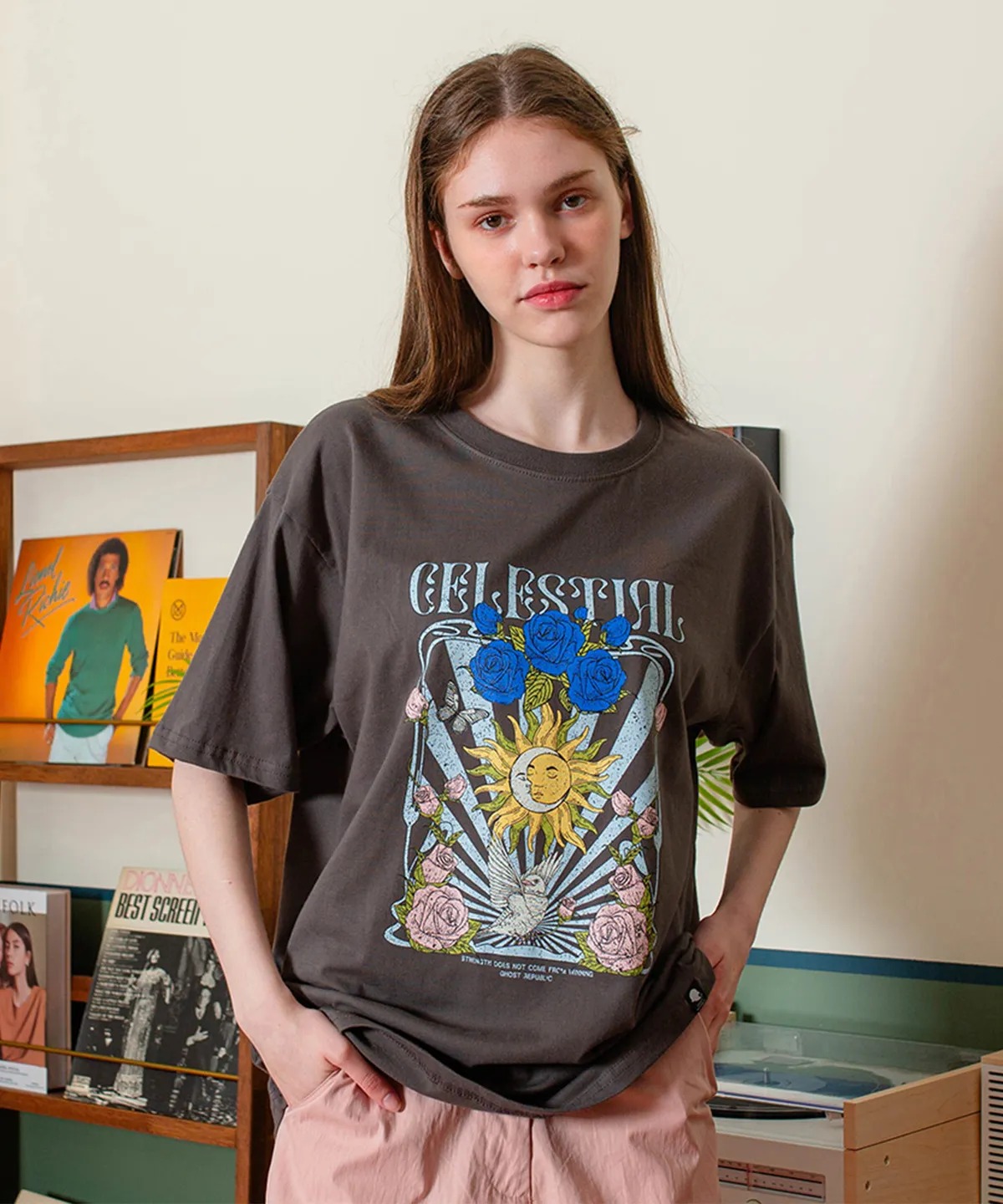 韓國品牌 GHOST REPUBLIC│SunShine Over-fit Short Sleeve T-shirt