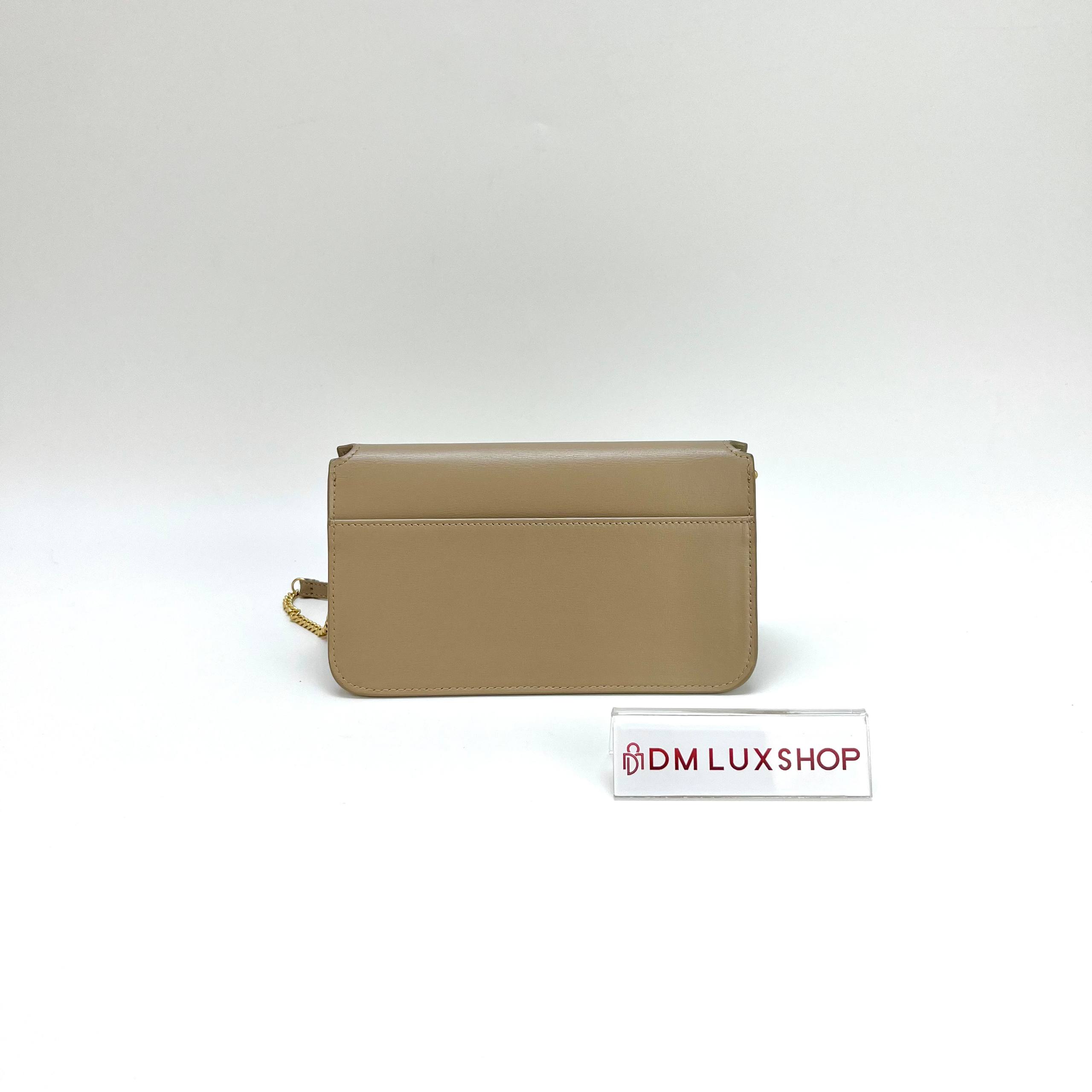 YSL Cassandre Beige Phone Holder Crossbody GHW