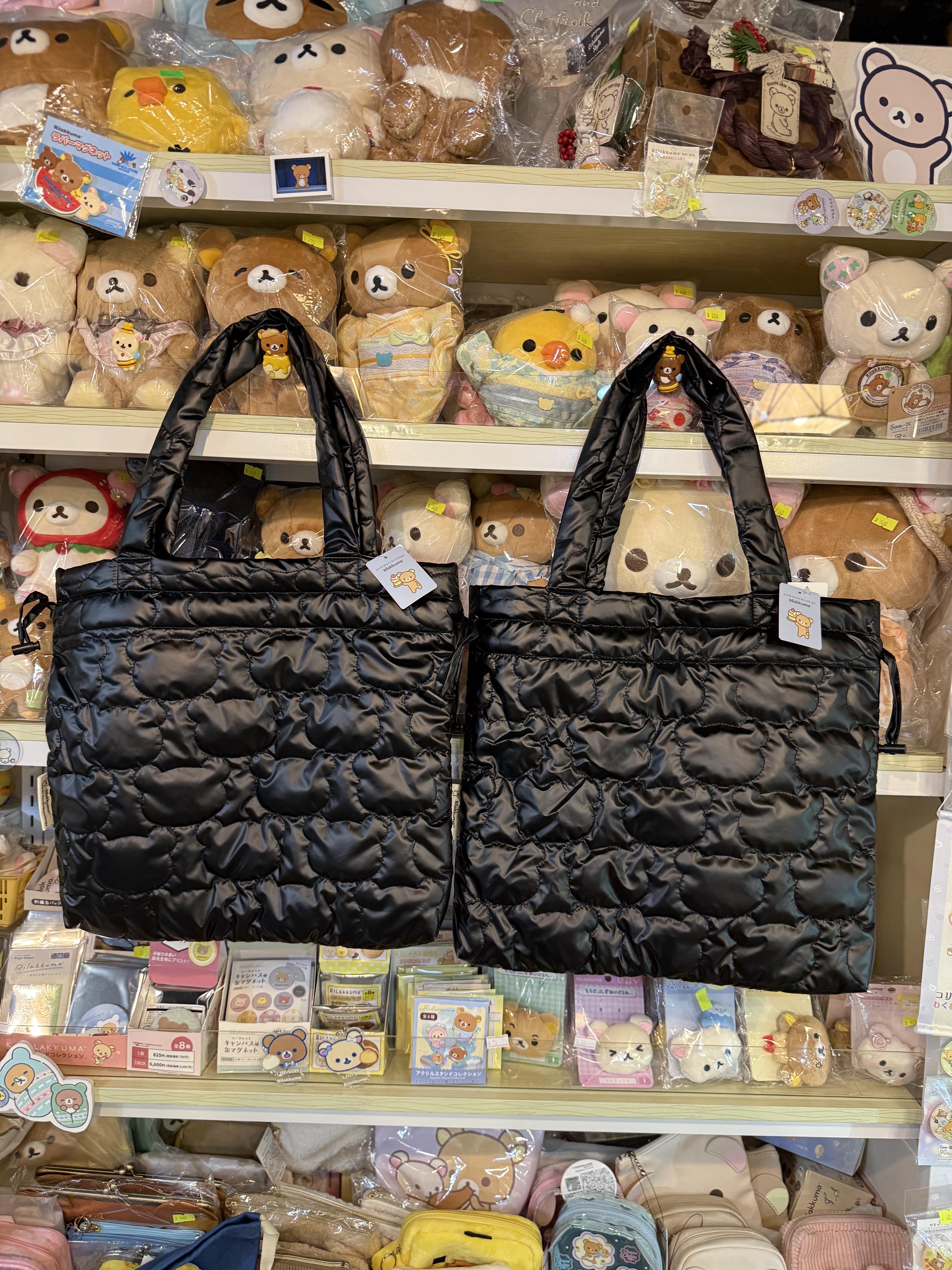 《現貨》全新日本Rilakkuma x earth music&ecology黑色上膊袋