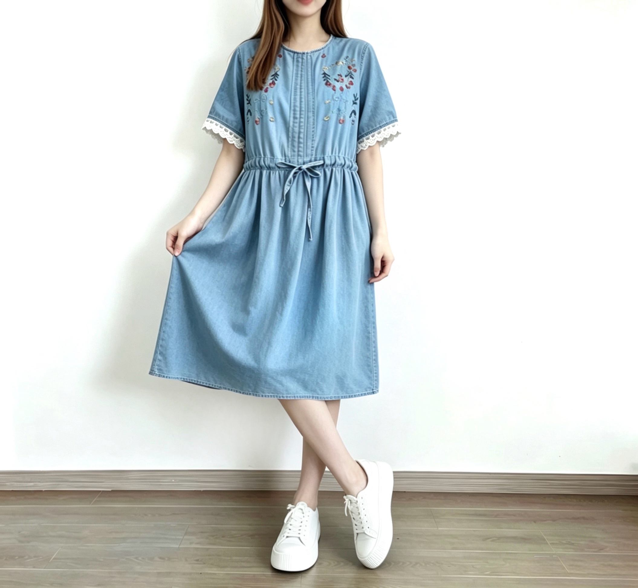 ☀️夏日優惠☀️ 牛仔棉刺繡花束繩Ops