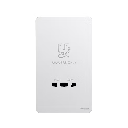 施耐德 AvatarOn 白 鬚刨插座 115V/240V