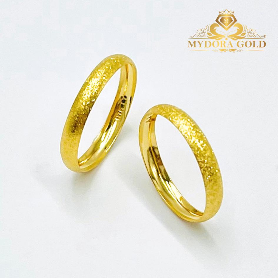 MYDORA Cincin Belah Rotan Full Pasir l EMAS 916/22K