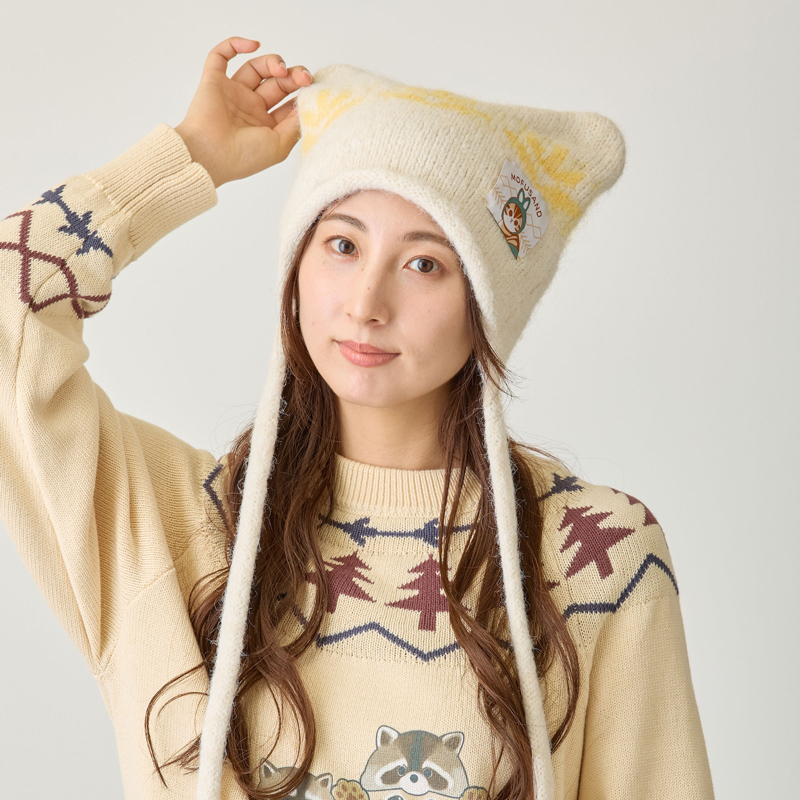 🎀【預訂】Mofusand Woodlands  貓耳針織帽 W