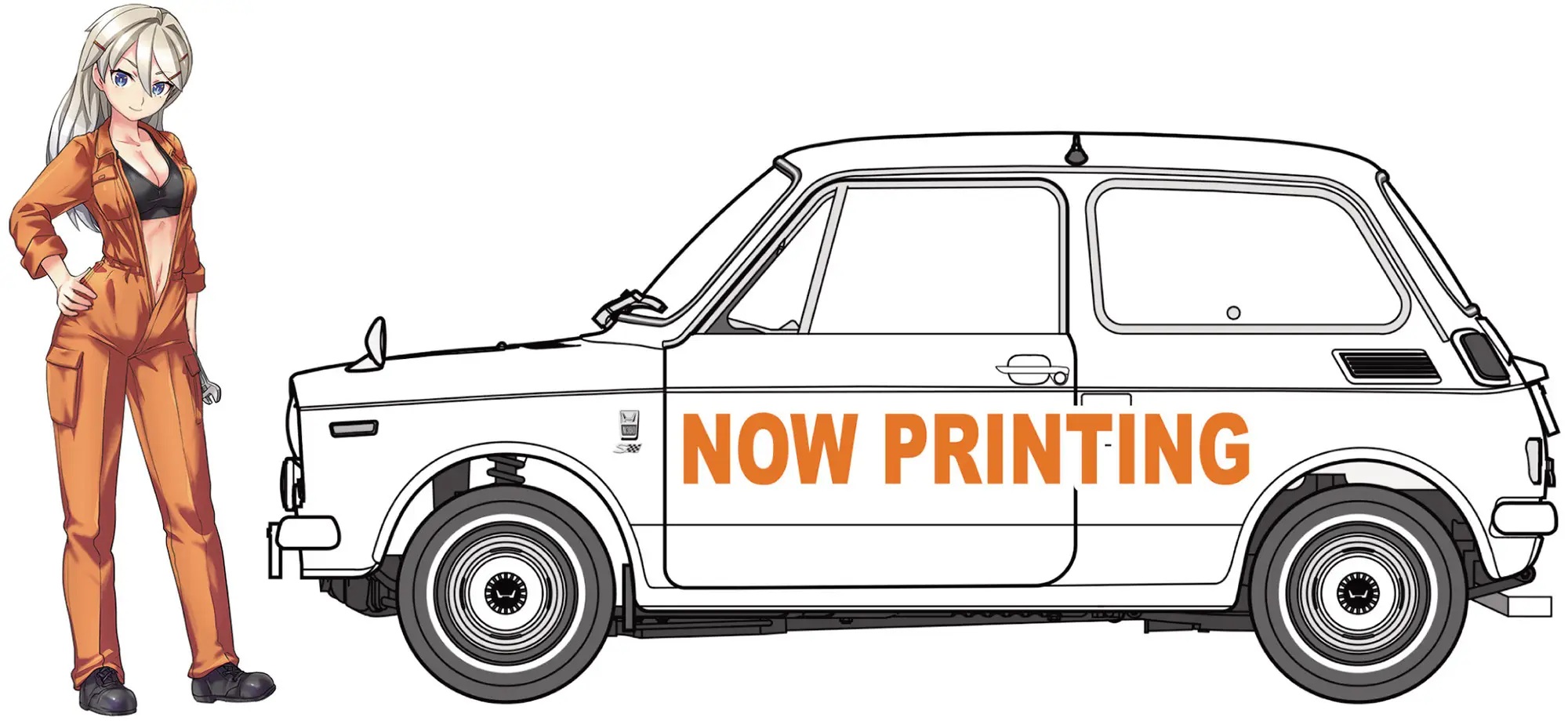 1/24 Honda N360S (N II) Lucy McDonnell w/Figure