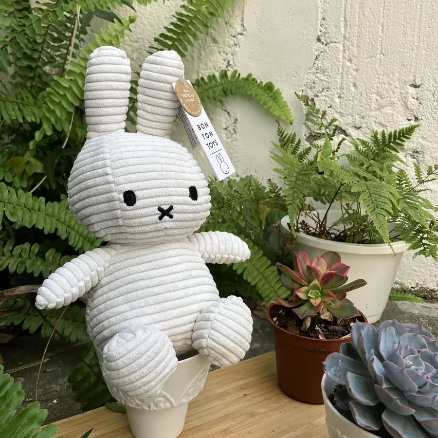 📦訂購 台灣代購 荷蘭 BON TON TOYS 米菲 Miffy ECO燈芯絨 白色 公仔