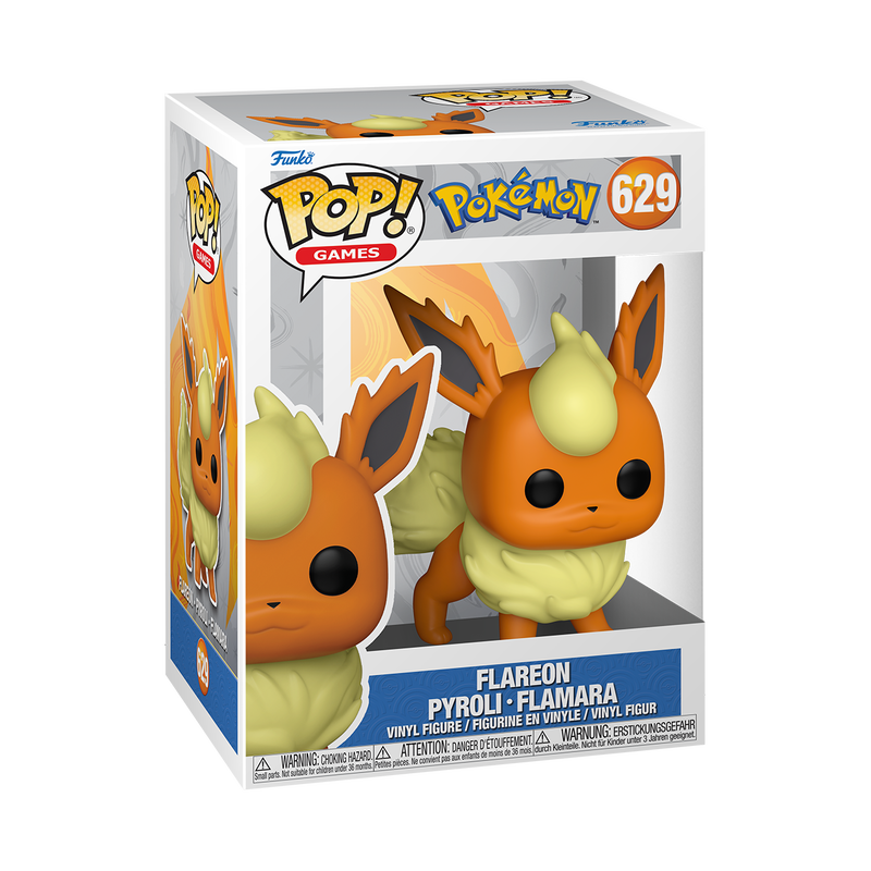 📦訂購 英國代購 Funko POP! Pokemon Flareon Figure 寵物小精靈 火伊貝 模型 