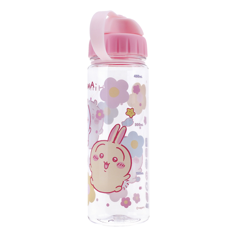 Chiikawa 450ml BPA Free Water Bottle w/ 2 Openings Lid 膠水樽 (2開口設計)