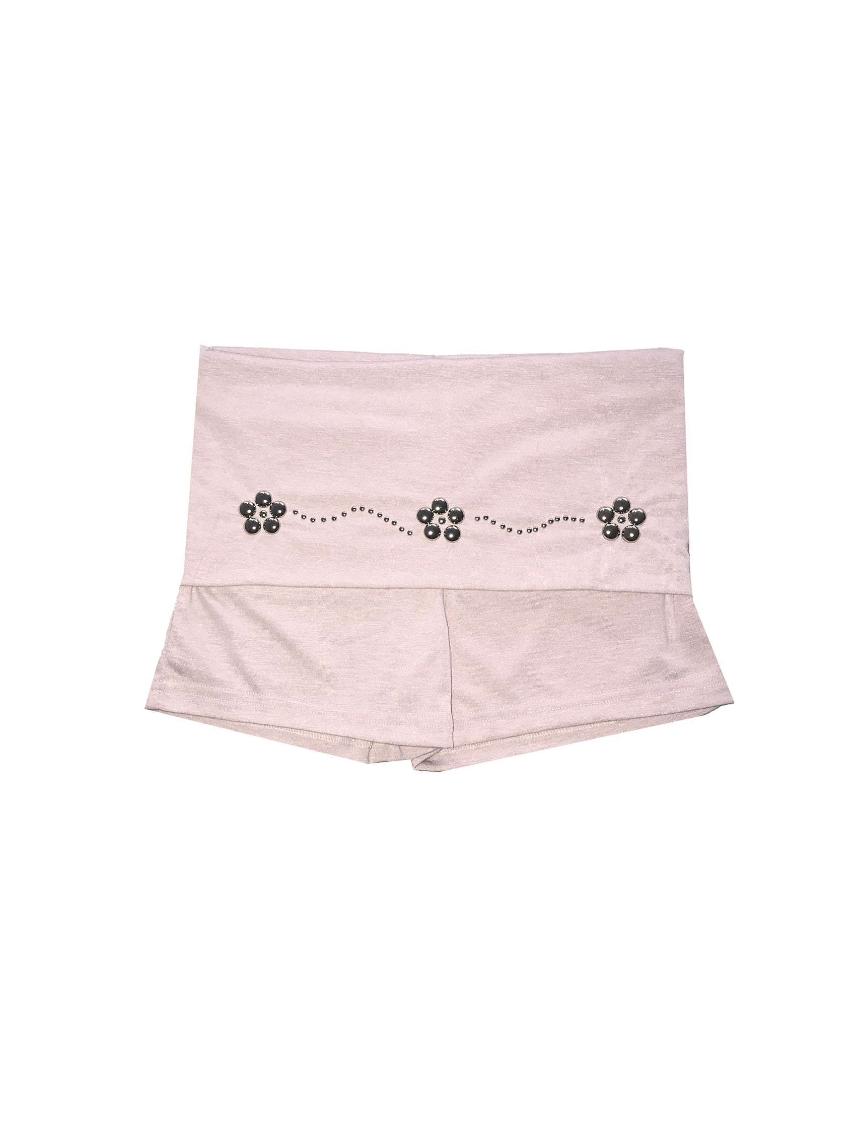 Blossom Studded Fold-Over Skort