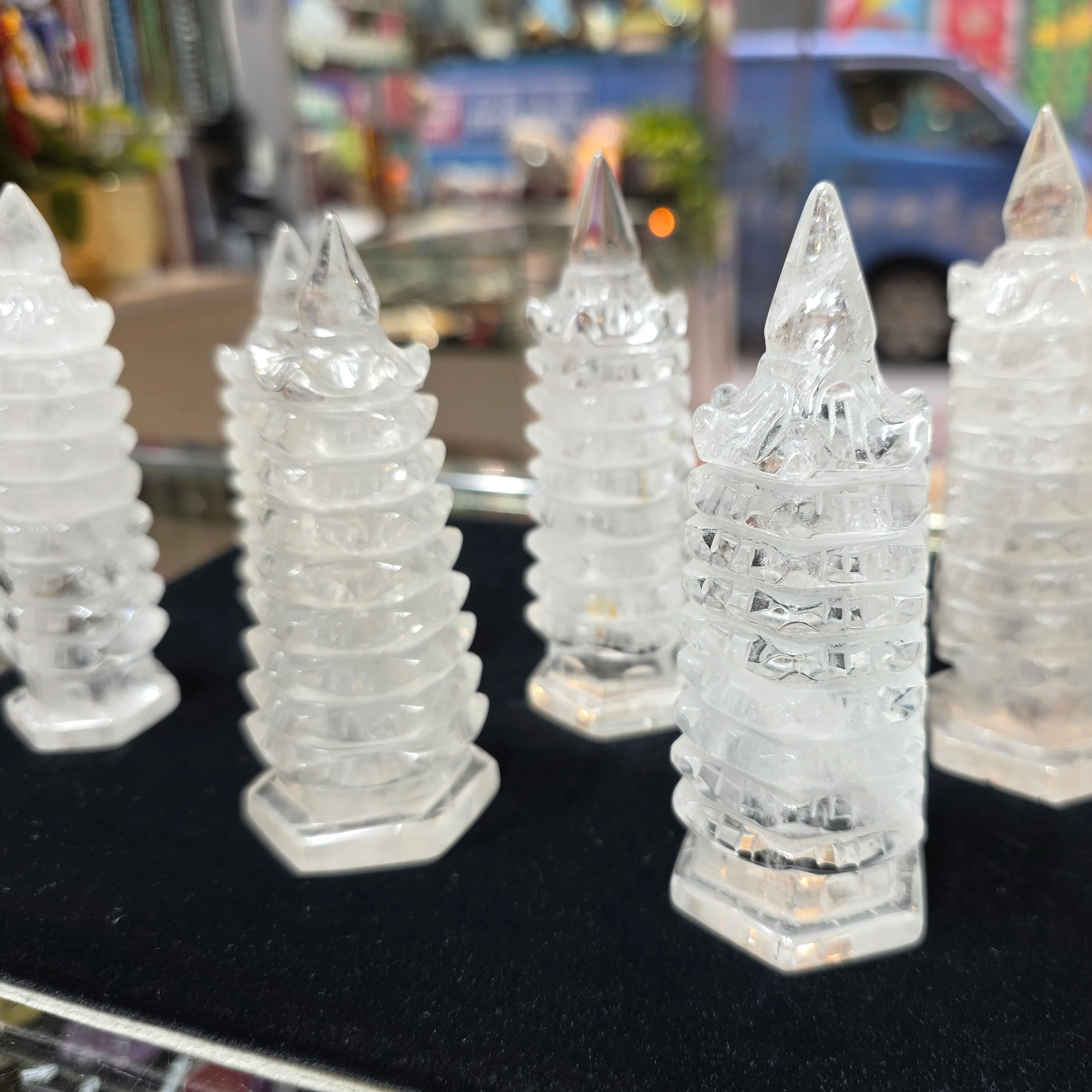 白水晶九層文昌塔