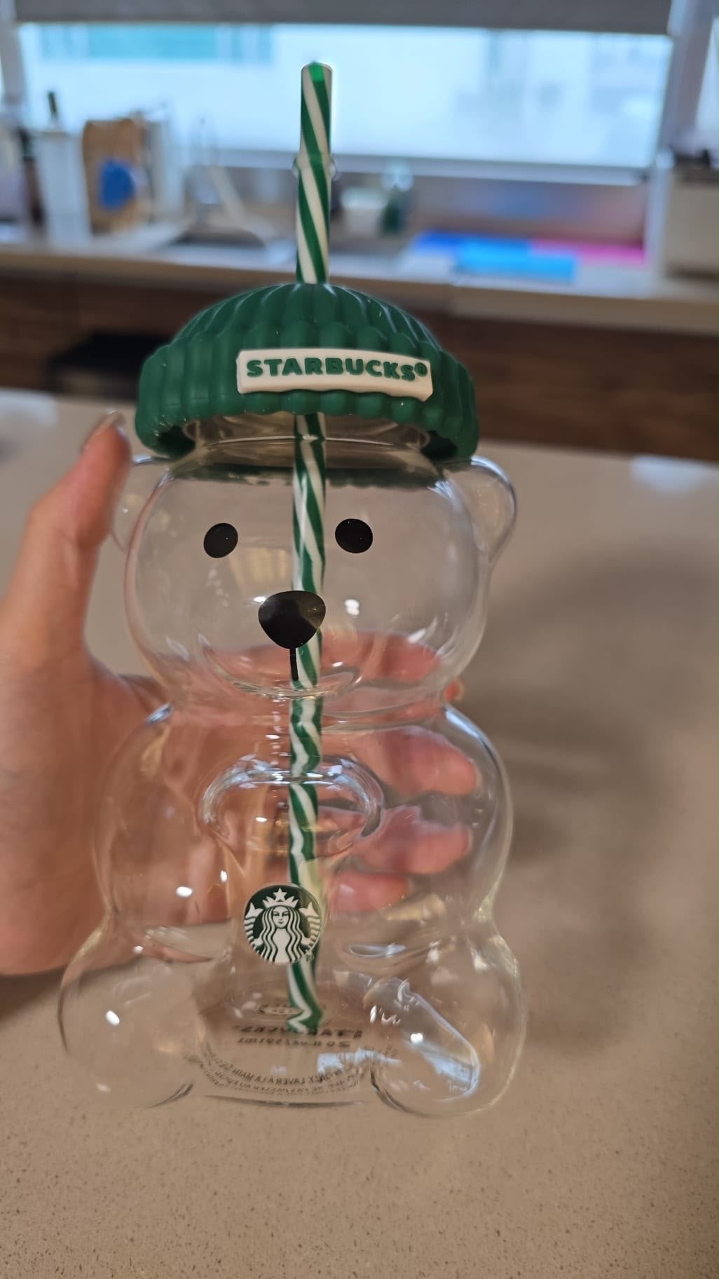 美版 Starbucks 20oz Bearista 熊熊玻璃杯