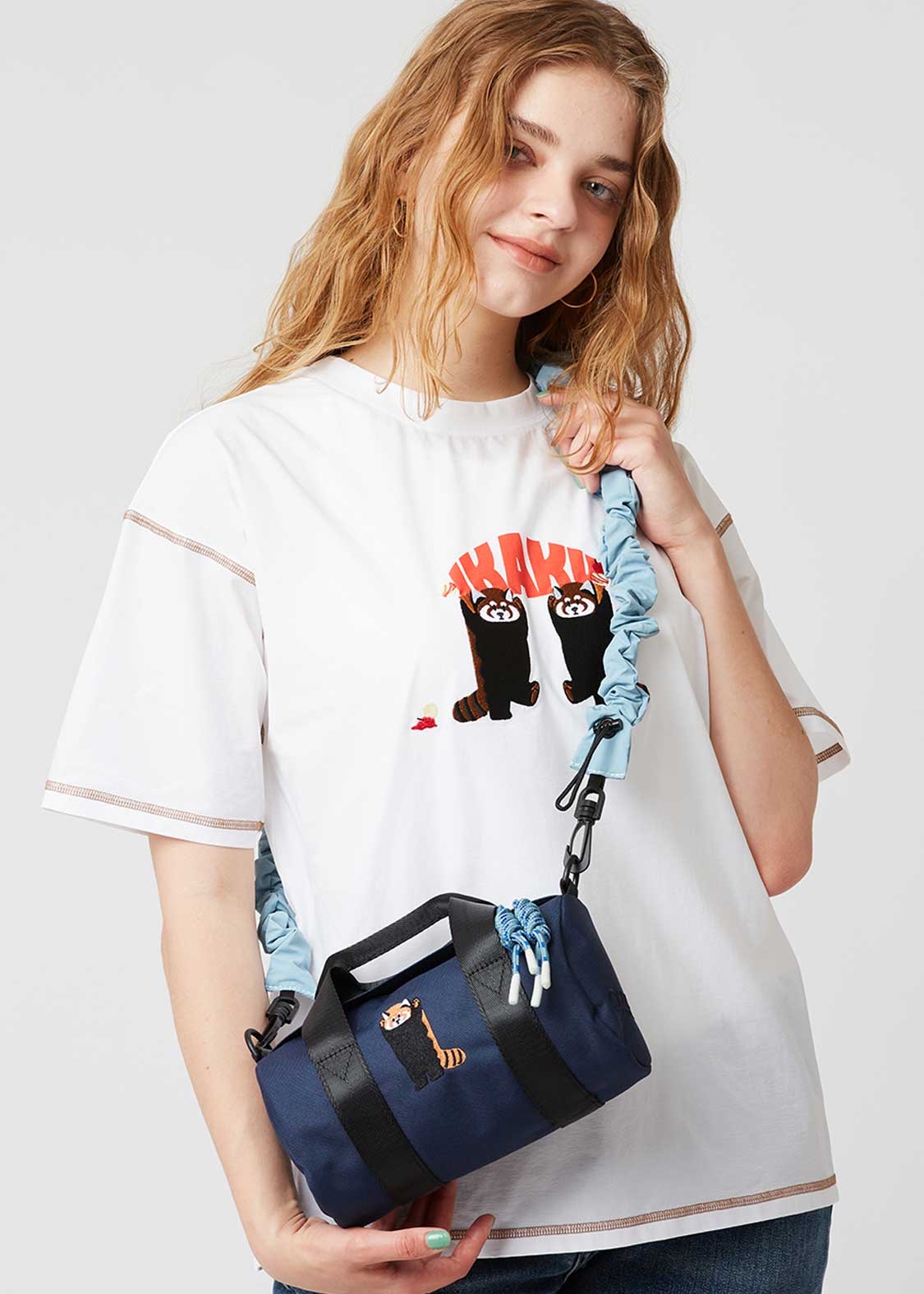 📦訂購 日本限定 OUTDOOR x graniph IKAKU Red Panda 小熊貓 2WAY 兩用手提單肩包