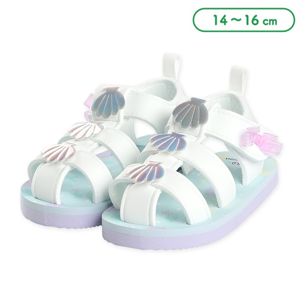 🇯🇵預訂 日本直送🇯🇵貝殼圖案絲帶白色EVA涼鞋