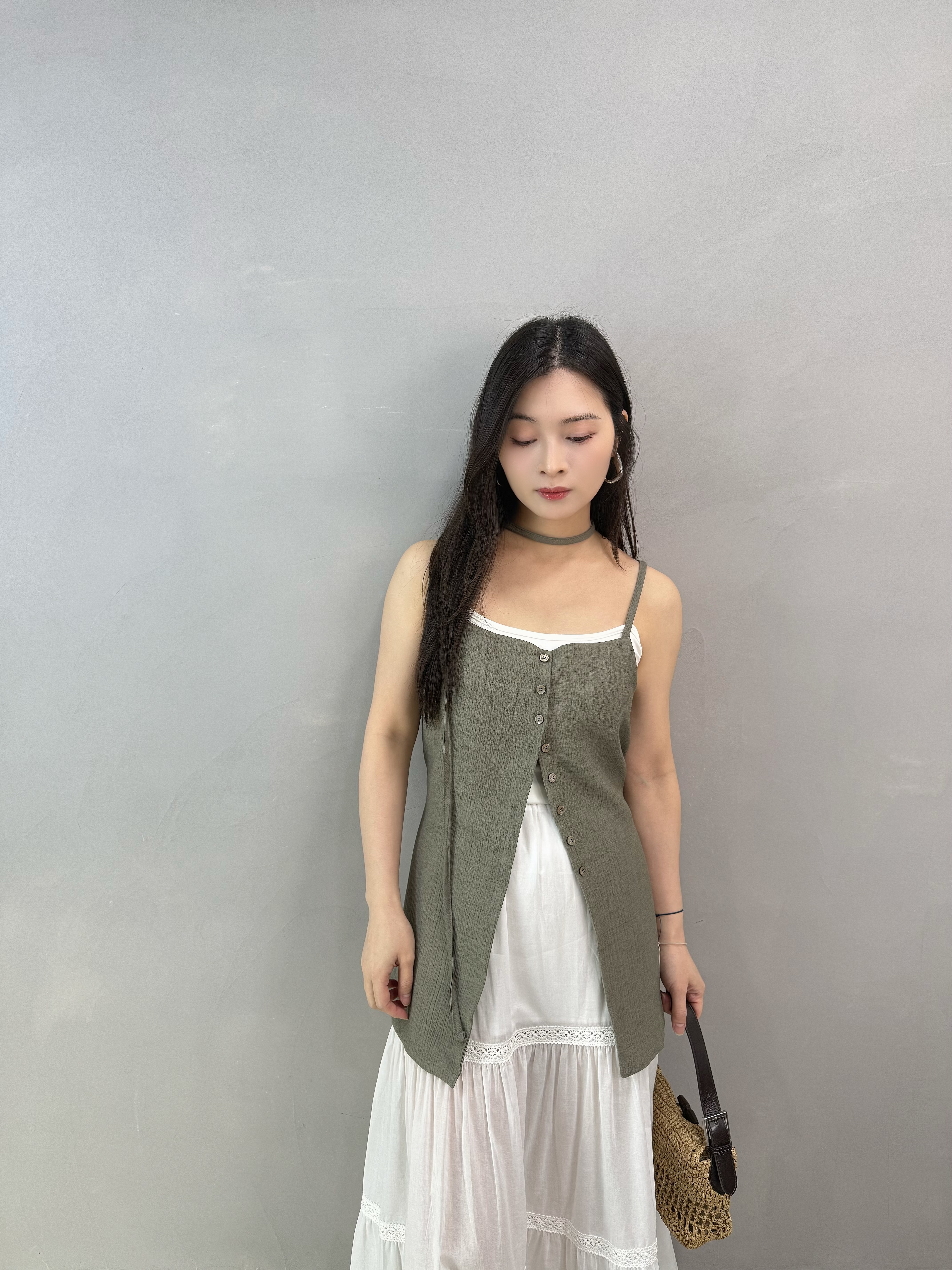 Q62 壓紋扣鈕吊帶