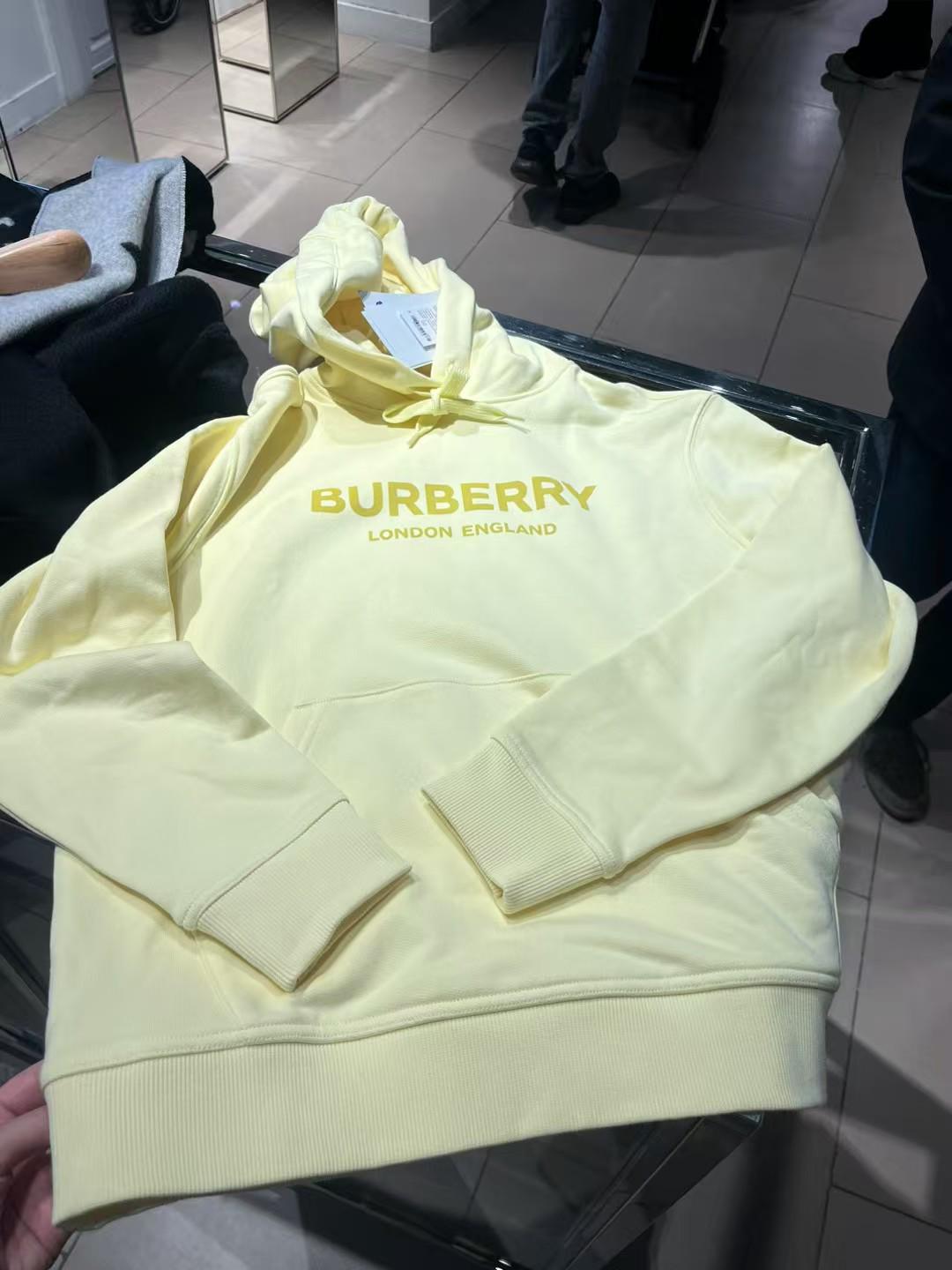 預購 Burberry🌈🌈折扣款 女士連帽衛衣 Sale Black / beige / yellow