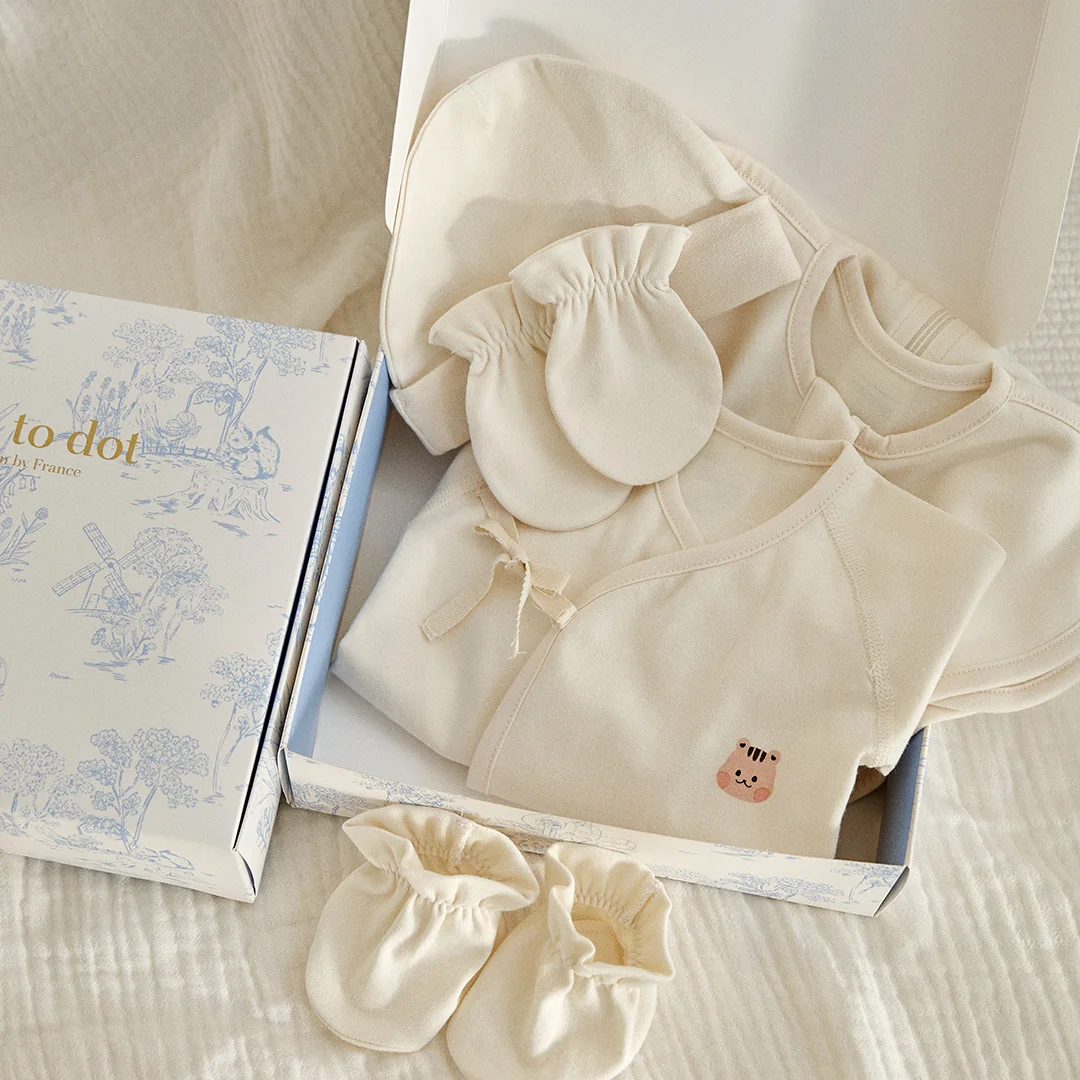 DOTTODOT Nature Pure 圓圓臉新生兒五件套(贈送包裝禮盒)