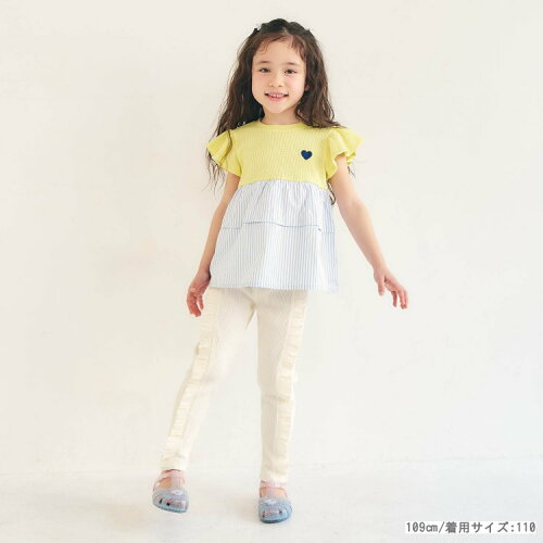 🆕【⭐訂購⭐】🇯🇵  日本直送🌀拼布分層 心心刺繡 荷葉袖 優雅 束腰上衣［5款選］🌀[ELCA-0296][260430]