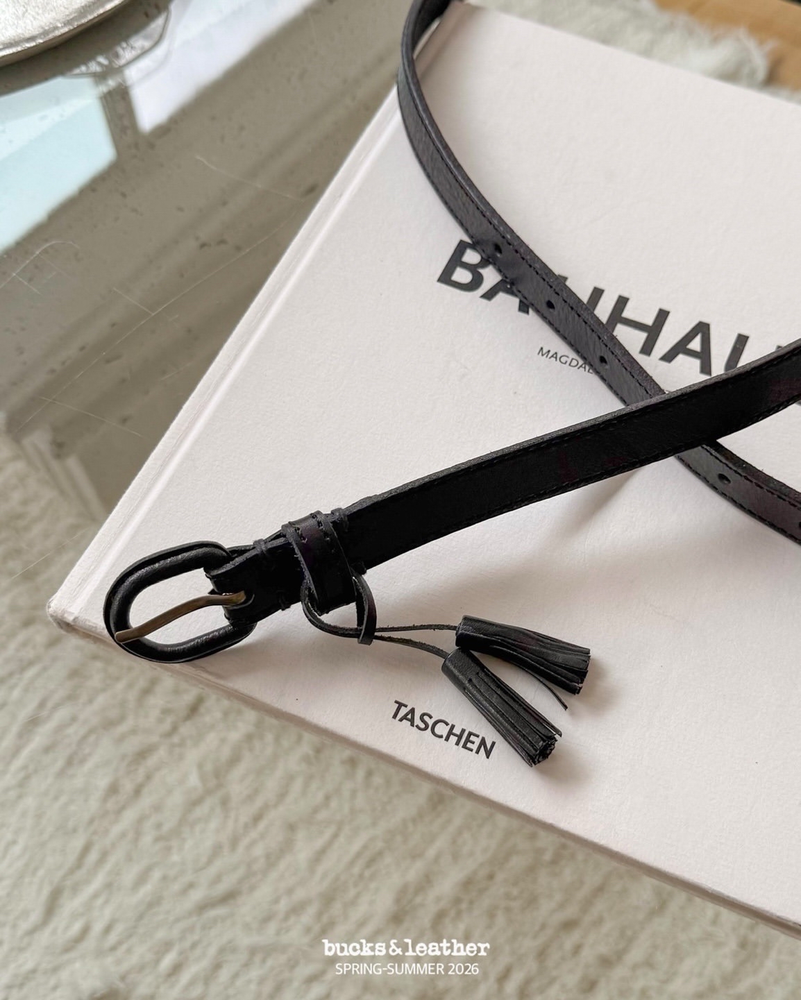 預訂_20mm Tassel Belt By Bucks & leather