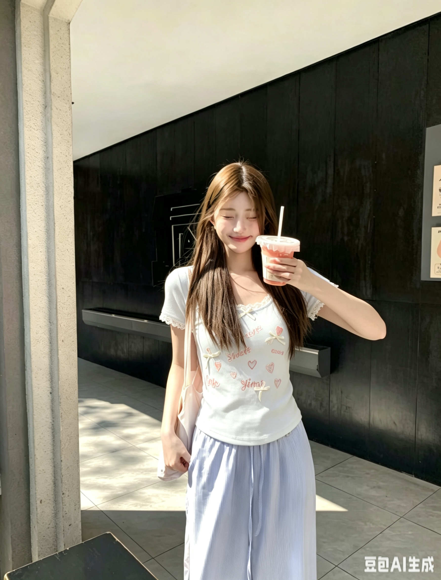 4547 Lace & Bow 蕾丝蝴蝶结刺绣上衣