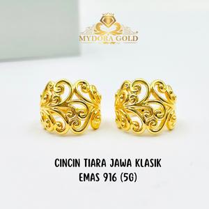 MYDORA Cincin Tiara Jawa Klasik (5G) l EMAS 916/22K