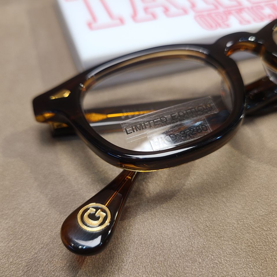 [Limited edition] JULIUS TART OPTICAL 「AR GOLD」DEMI-AMBER 46 日本手製工藝復刻美式經典