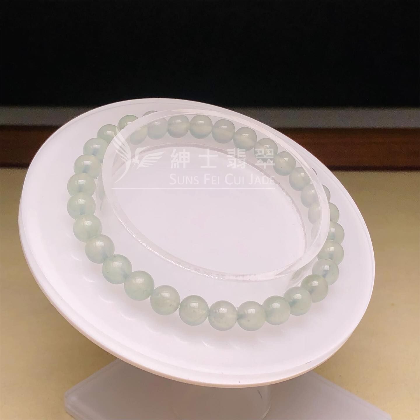 冰種翡翠手串6mm