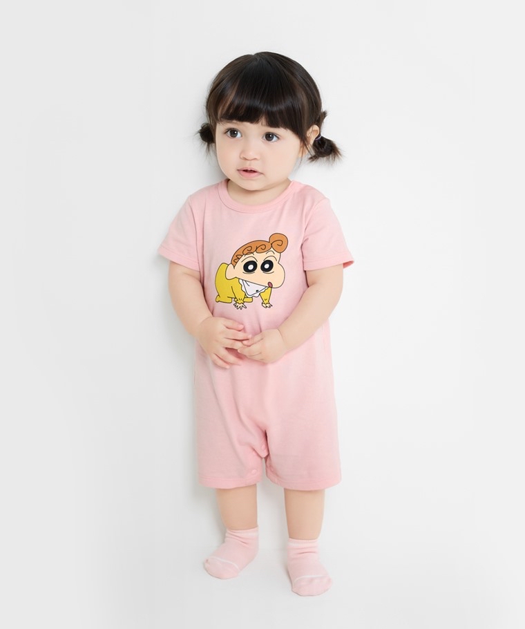 ☀️代購預訂 台灣直送☀️蠟筆小新系列純棉人物印花短袖連身服