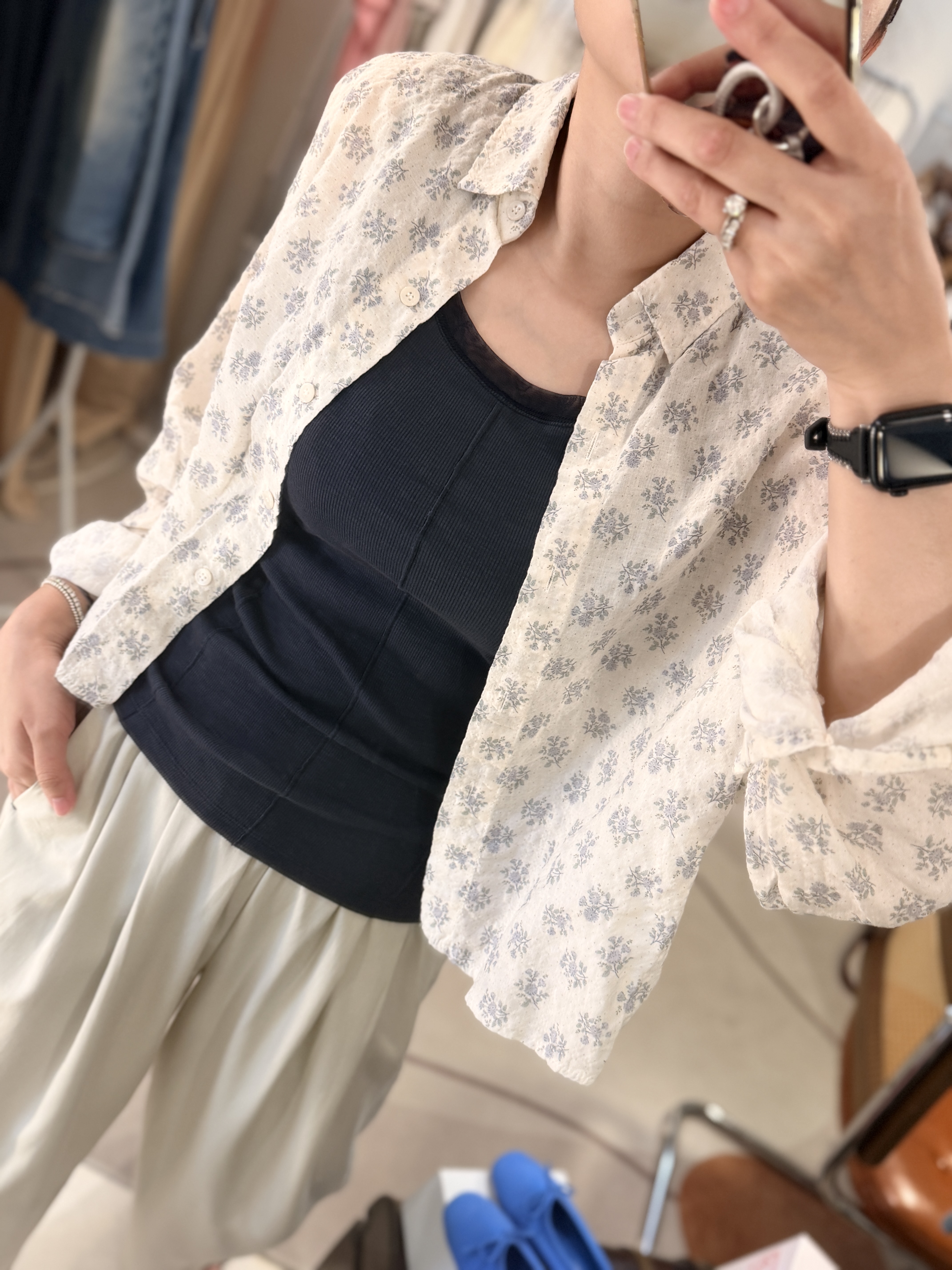 Lavender cotton shirt