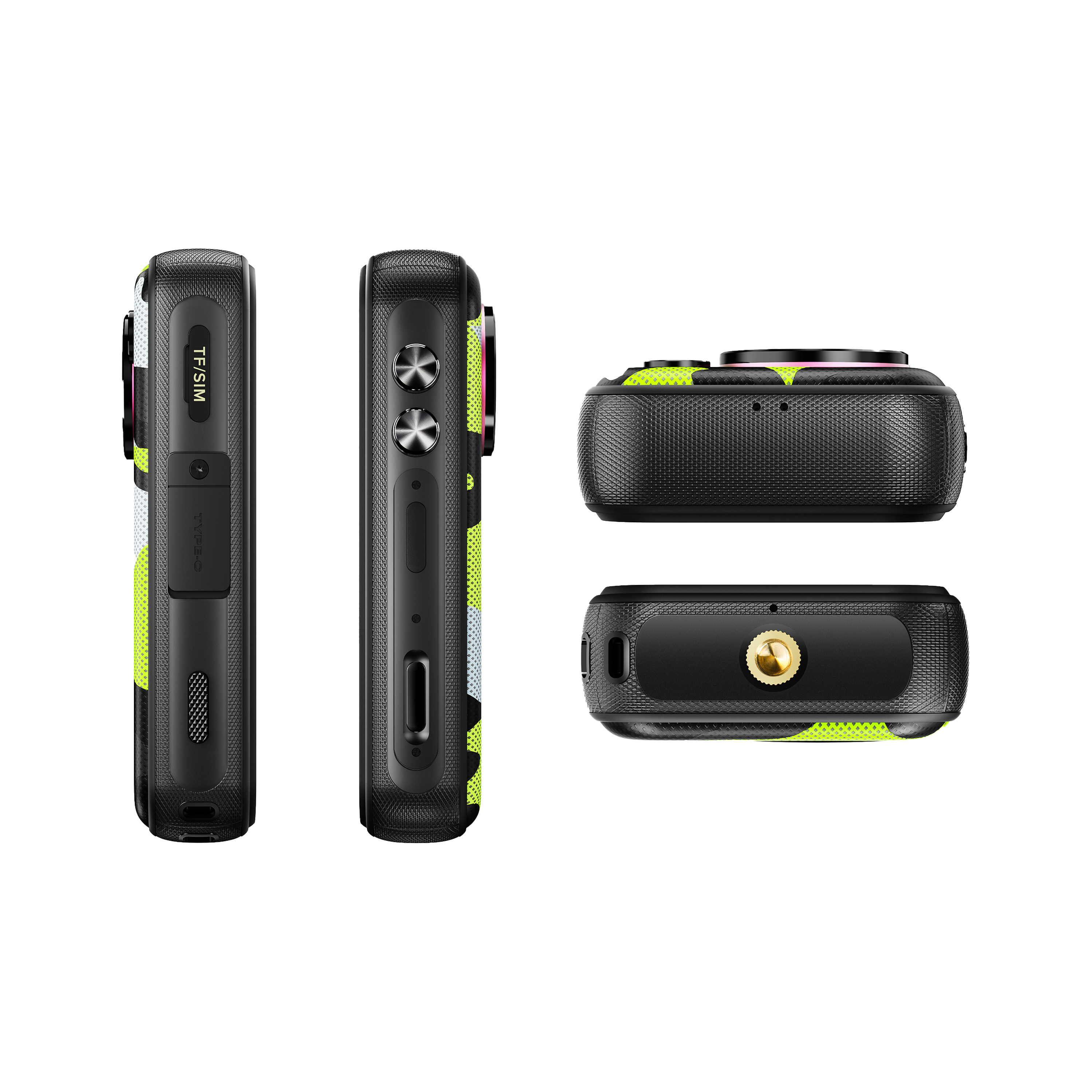 FOSSiBOT F116 Pro 5G | 4吋 120Hz 3700mAh RGB氛圍燈 支架接口 快門鍵 WiFi6 迷你 三防手機 Mini Rugged Phone