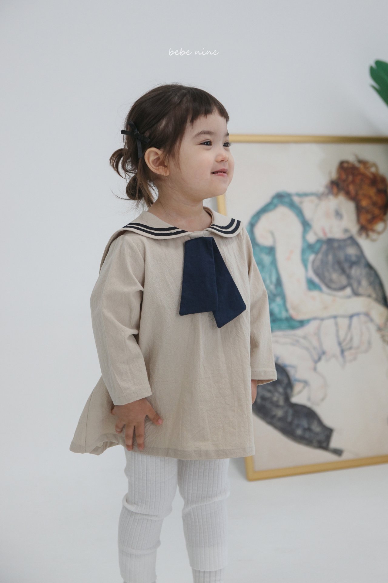 🌸預訂 韓國直送🌸🇰🇷Bebenine兩色水手領巾長袖連身裙