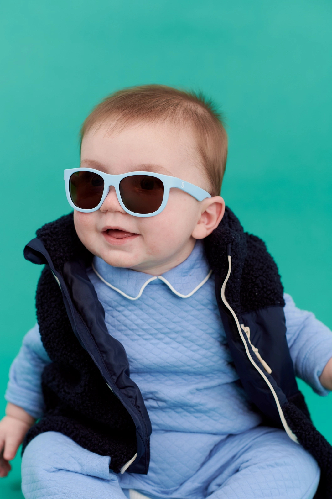 Baby Blue with Amber Lens Navigator Baby & Kids Sunglasses