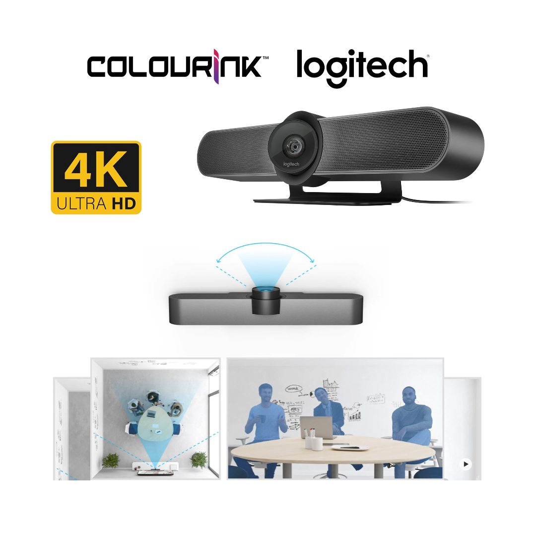 Logitech MeetUp 4K ConferenceCam 120° Ultra Wide Video Conferencing Camera with Built-in Mic & Speaker 960-001101